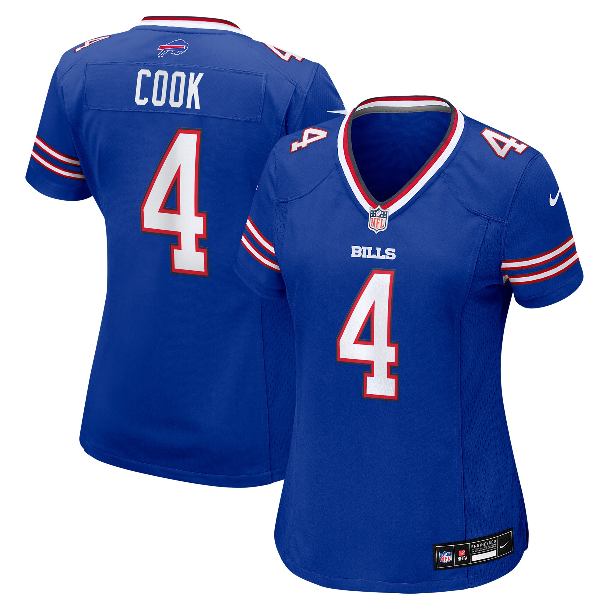 Buffalo Bills James Cook Royal Game Player NFL Jersey Women's
