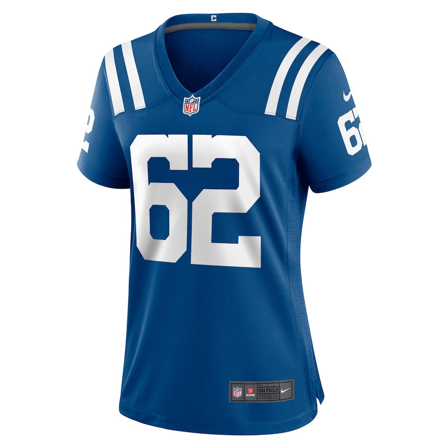 Wesley French 62 Indianapolis Colts Game Royal NFL Jersey Women's