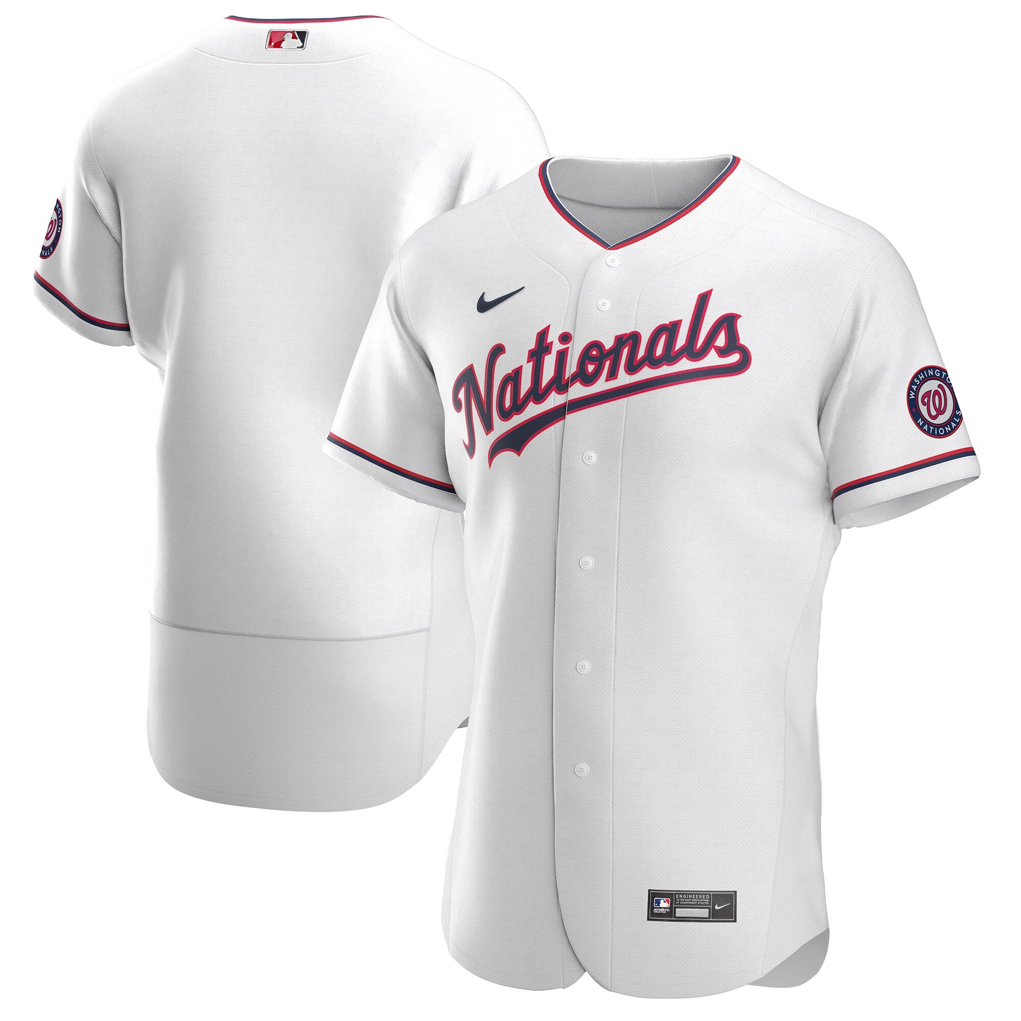Washington Nationals White Alternate Team MLB Jersey Men's