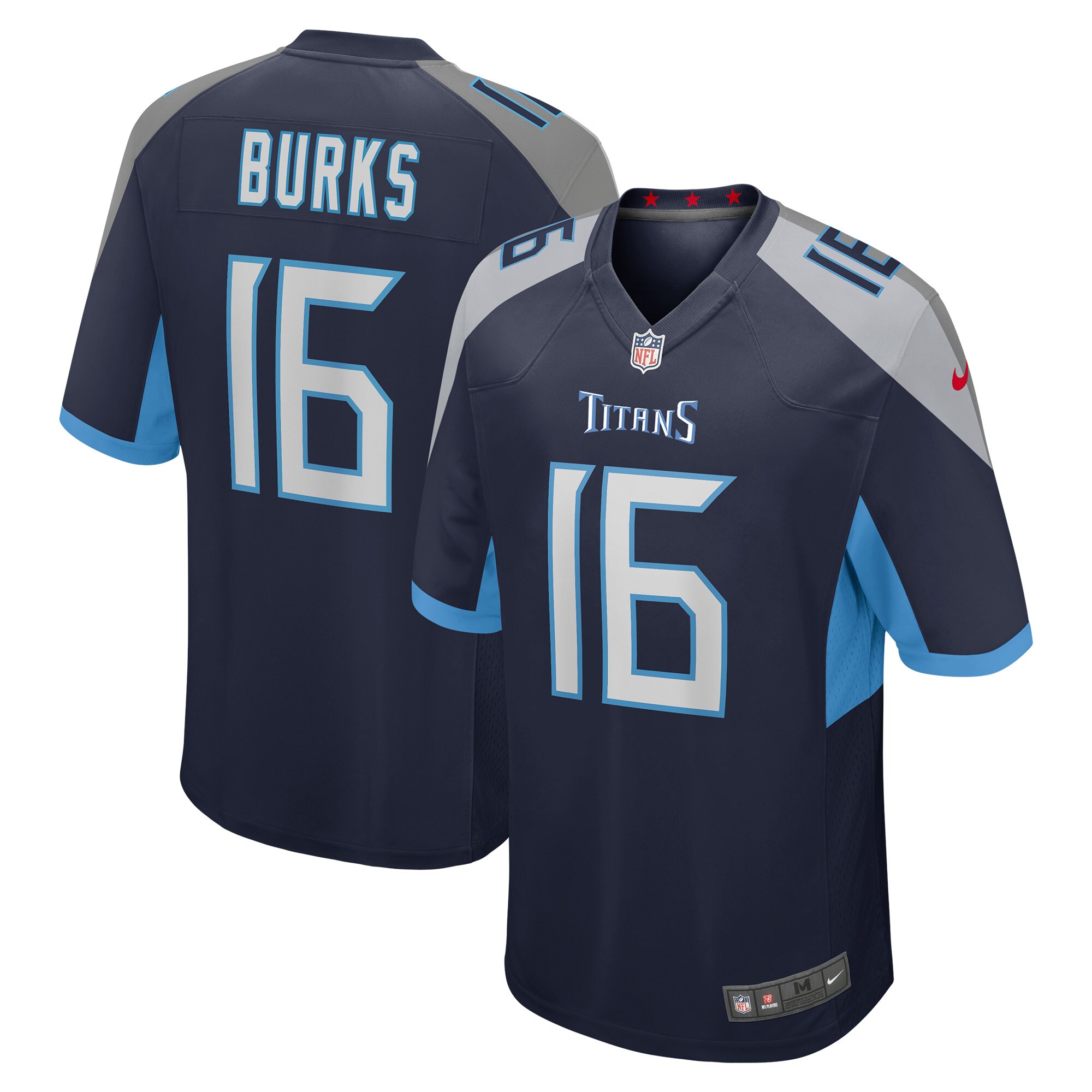 Tennessee Titans Treylon Burks Navy Player Game NFL Jersey Men's