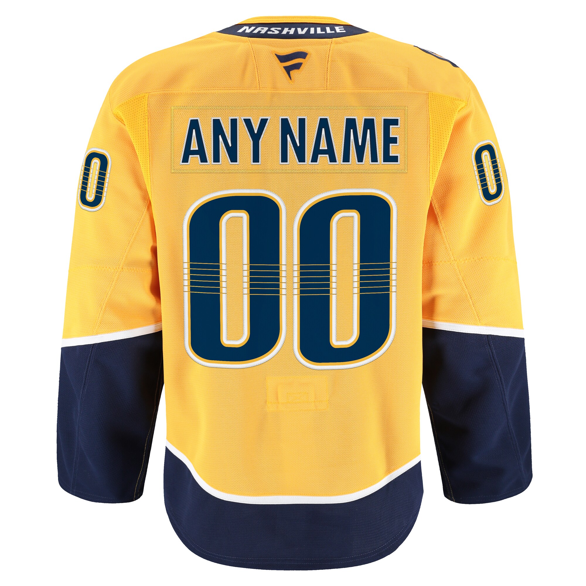 Nashville Predators Gold Home Pro Custom NHL Jersey Men's