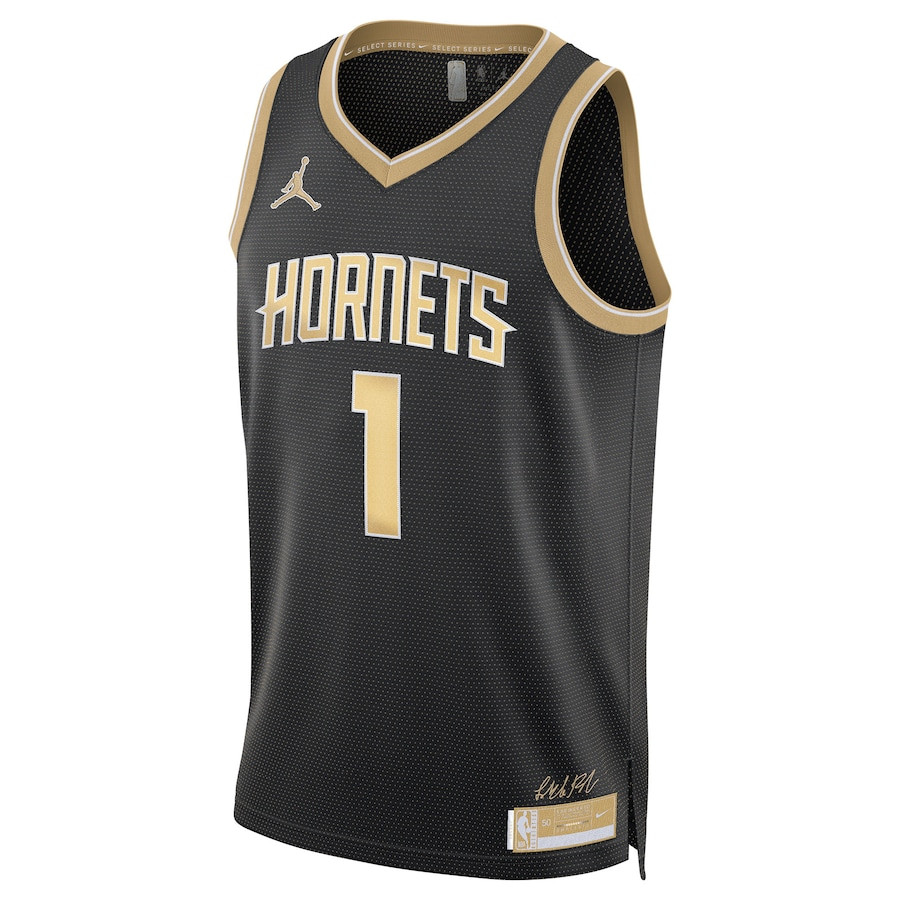 LaMelo Ball 1 Charlotte Hornets Unisex Select Series Swingman Black NBA Jersey Unisex