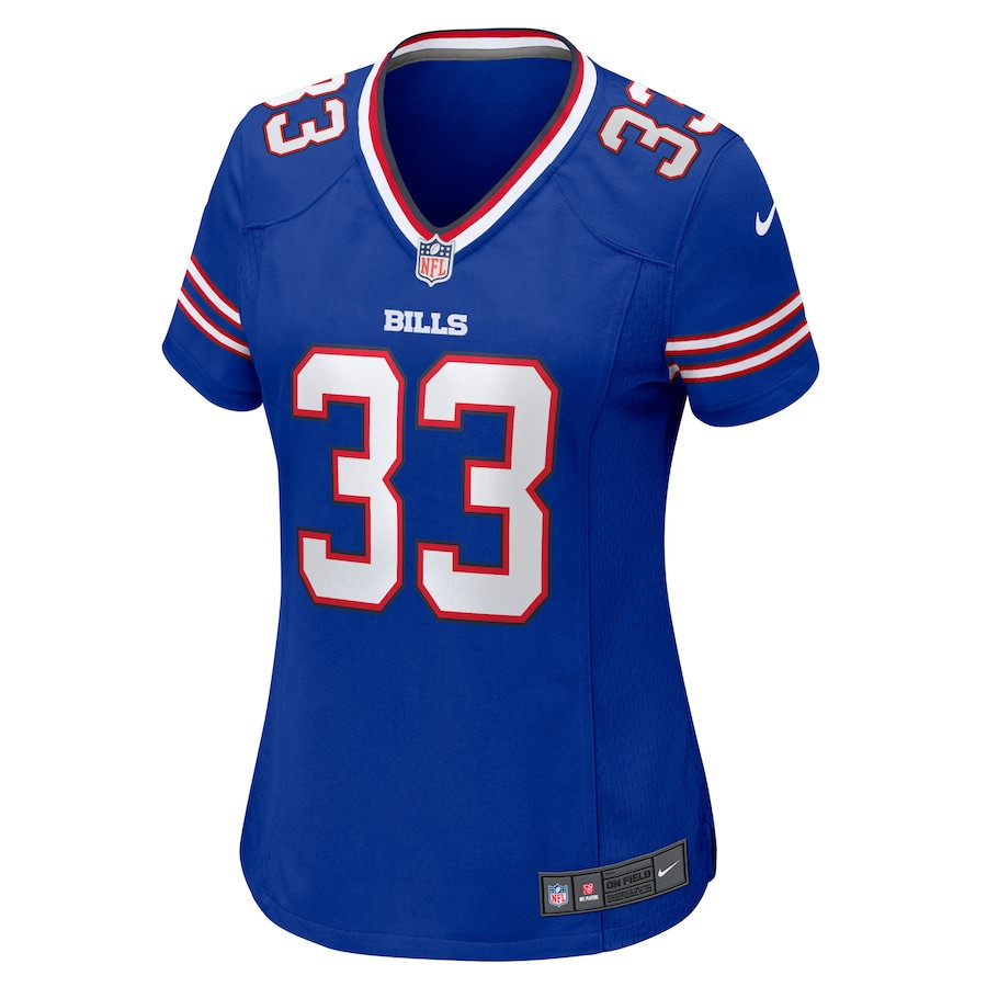 Siran Neal 33 Buffalo Bills Game Royal NFL Jersey Women's