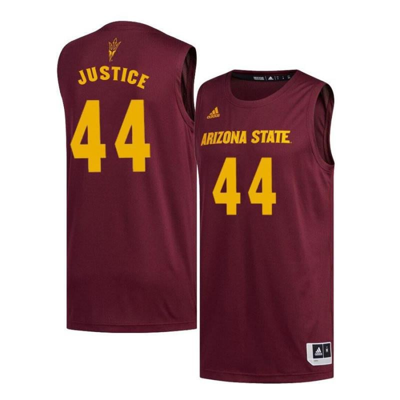 44 Kodi Justice Maroon Arizona State Sun Devils NCAA Jersey Men's