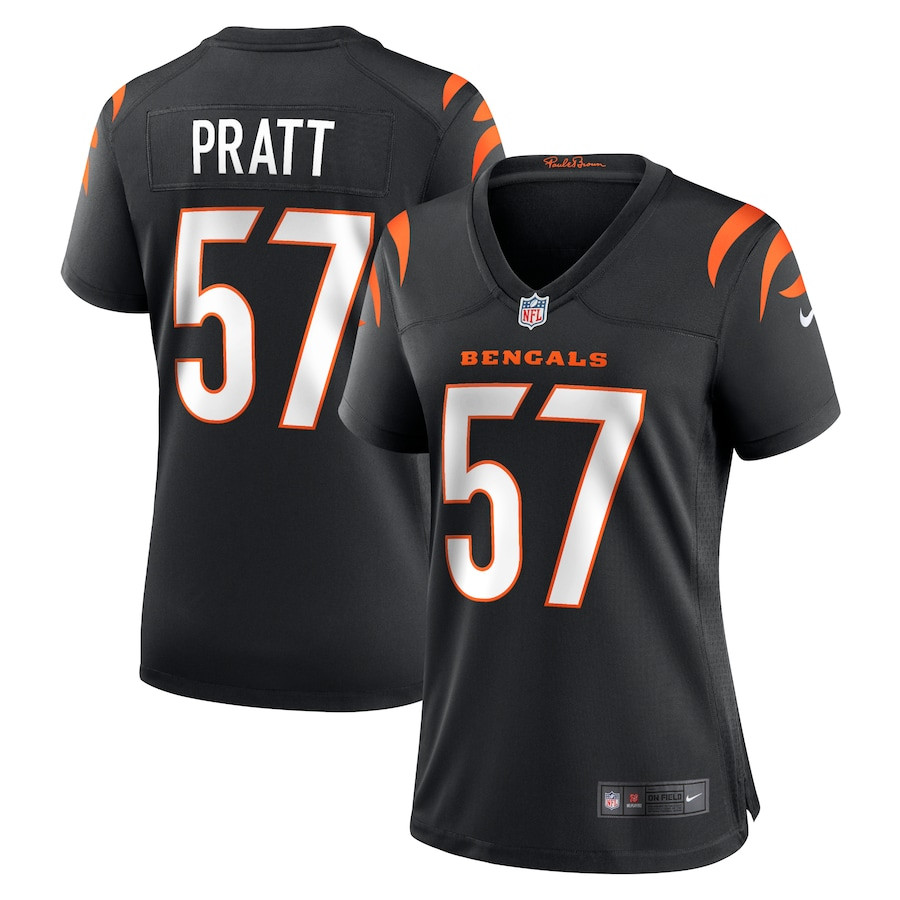 Germaine Pratt 57 Cincinnati Bengals Game Black NFL Jersey Women's