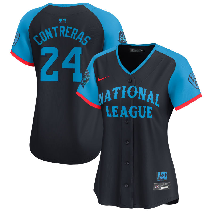 William Contreras 24 National League 2024 All Star Game Limited Player Navy MLB Jersey Women's