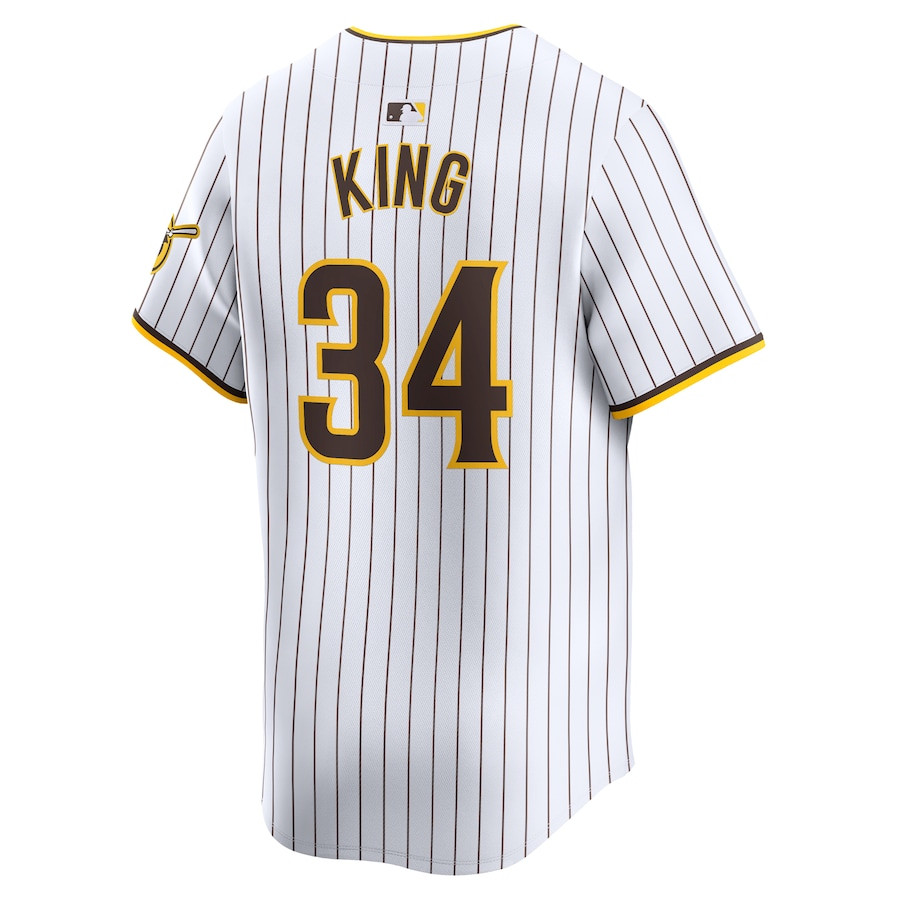 Michael King 34 San Diego Padres Home Limited Player White MLB Jersey Men's