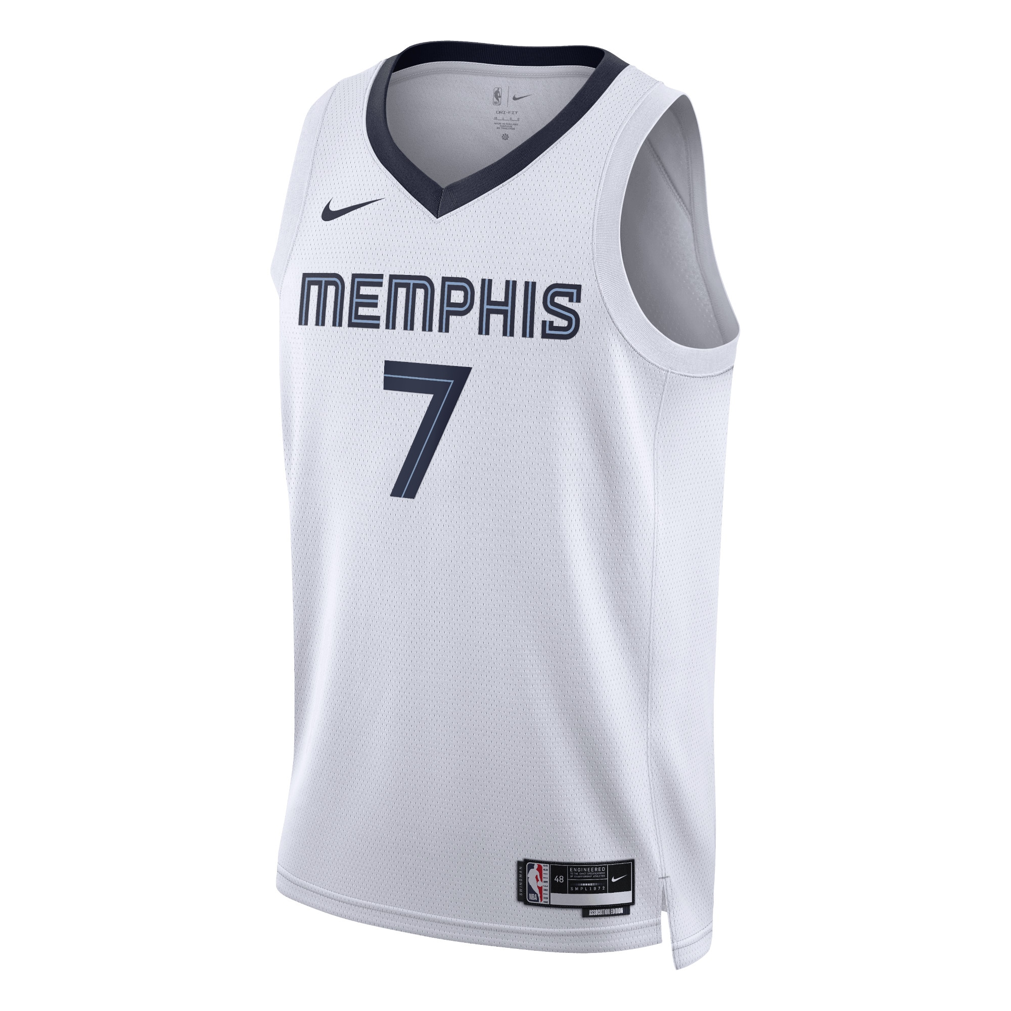 Memphis Grizzlies Association Edition Swingman White Santi Aldam Unisex NBA Jersey Unisex