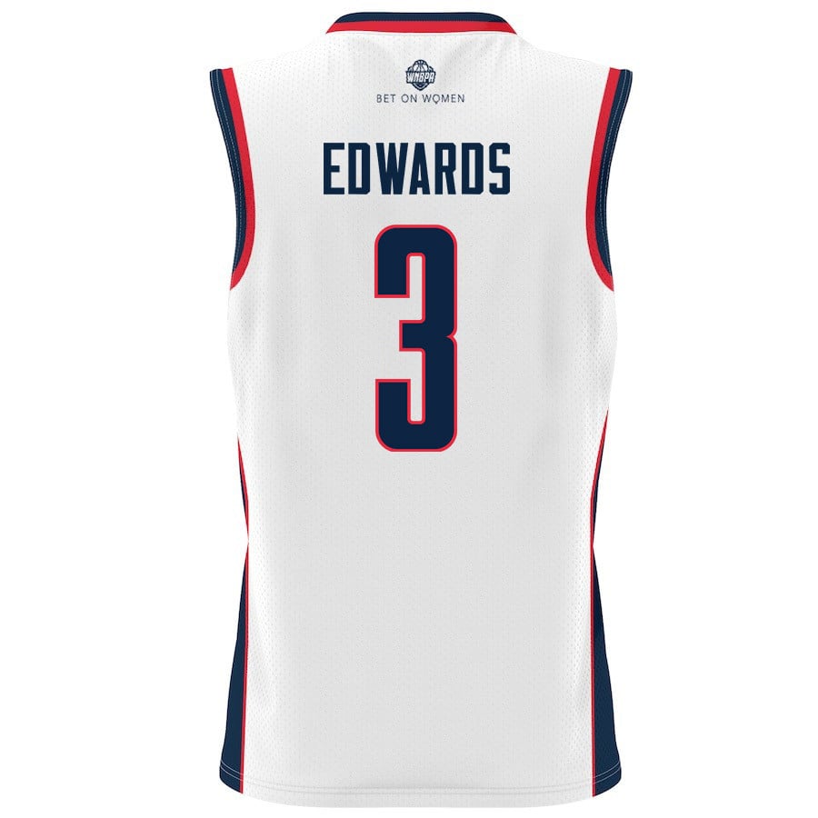 Aaliyah Edwards 3 UConn Huskies 2024 White Unisex NCAA Jersey Unisex