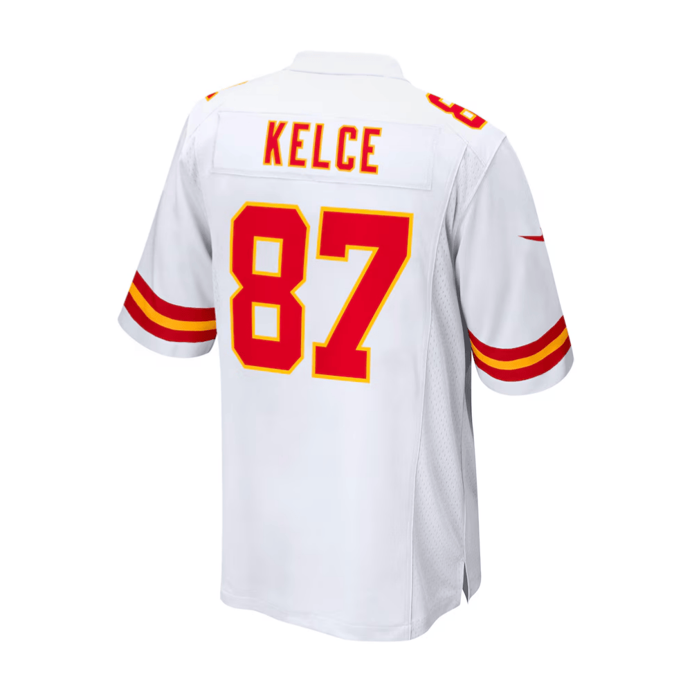 Travis Kelce 87 Kansas City Chiefs 2025 Pro Bowl Patch Game White NFL Jersey Men's