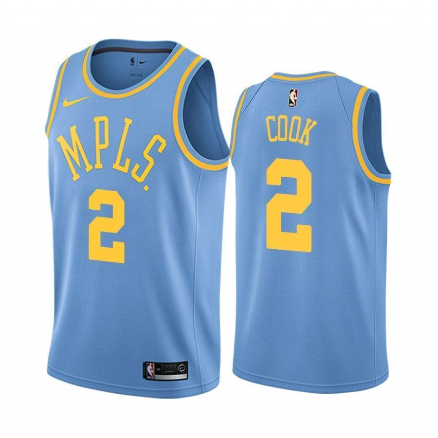 Los Angeles Lakers Quinn Cook 2 Blue Classic NBA Jersey Men's