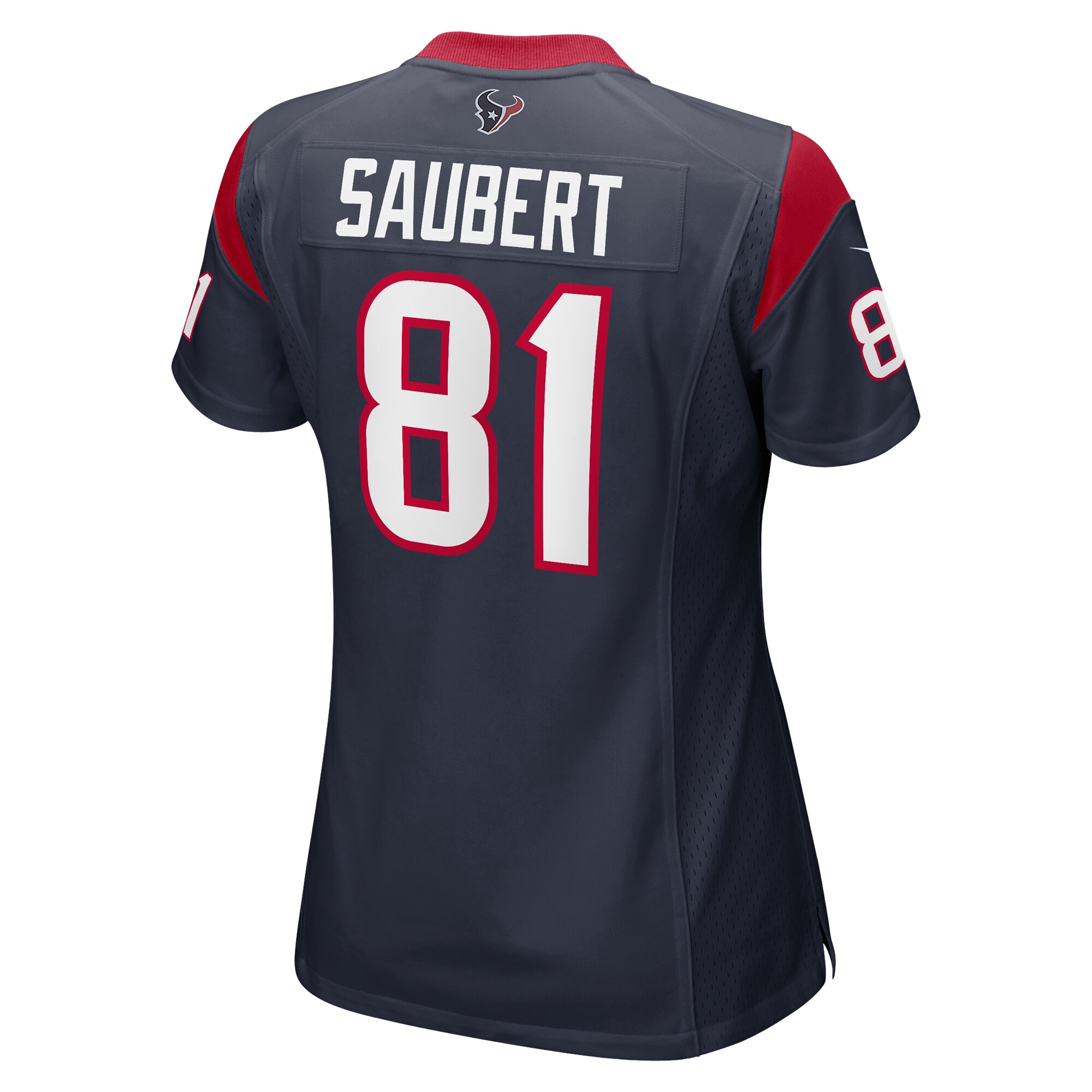 Houston Texans Eric Saubert Navy Game NFL Jersey Women's