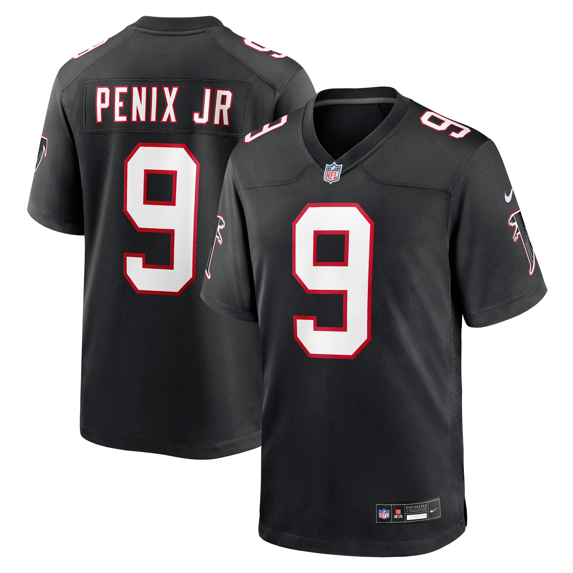 Atlanta Falcons Michael Penix Jr. Black Throwback Game NFL Jersey Men's