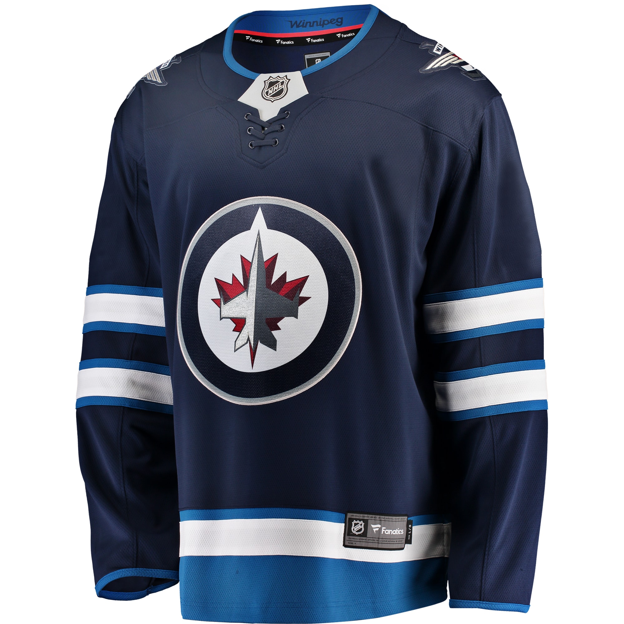 Winnipeg Jets Blue Breakaway Home NHL Jersey Men's
