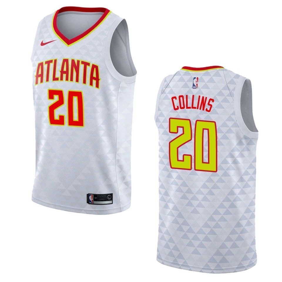 Atlanta Hawks 20 John Collins Association Swingman White NBA Jersey Men's