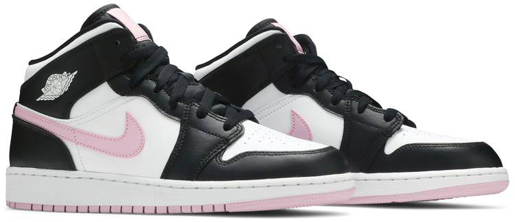 Air Jordan 1 Mid White Light Arctic Pink 555112-103