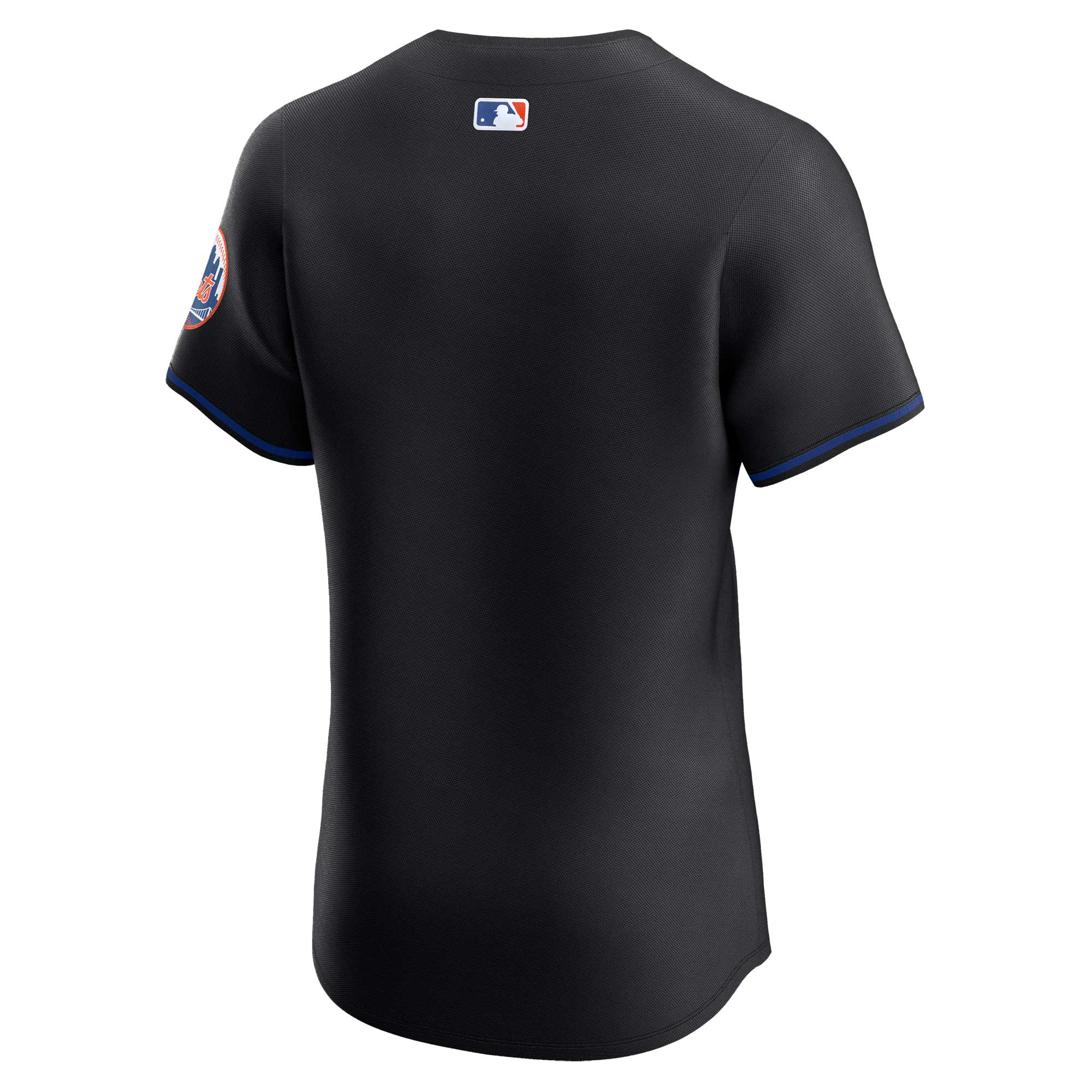 New York Mets Black Alternate Vapor Premier Elite Patch MLB Jersey Men's