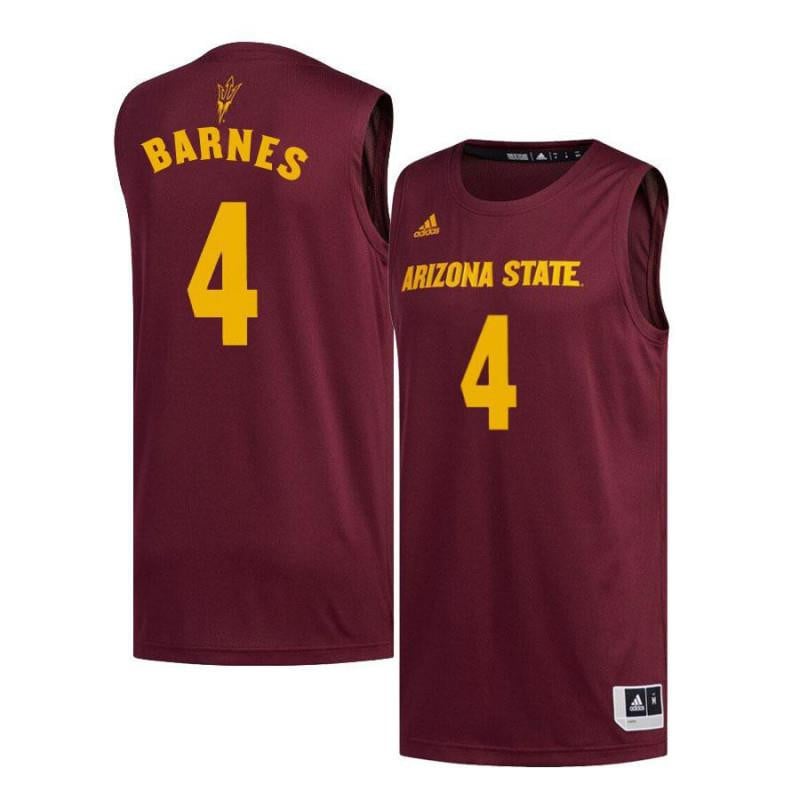 4 Bo Barnes Maroon Arizona State Sun Devils NCAA Jersey Men's