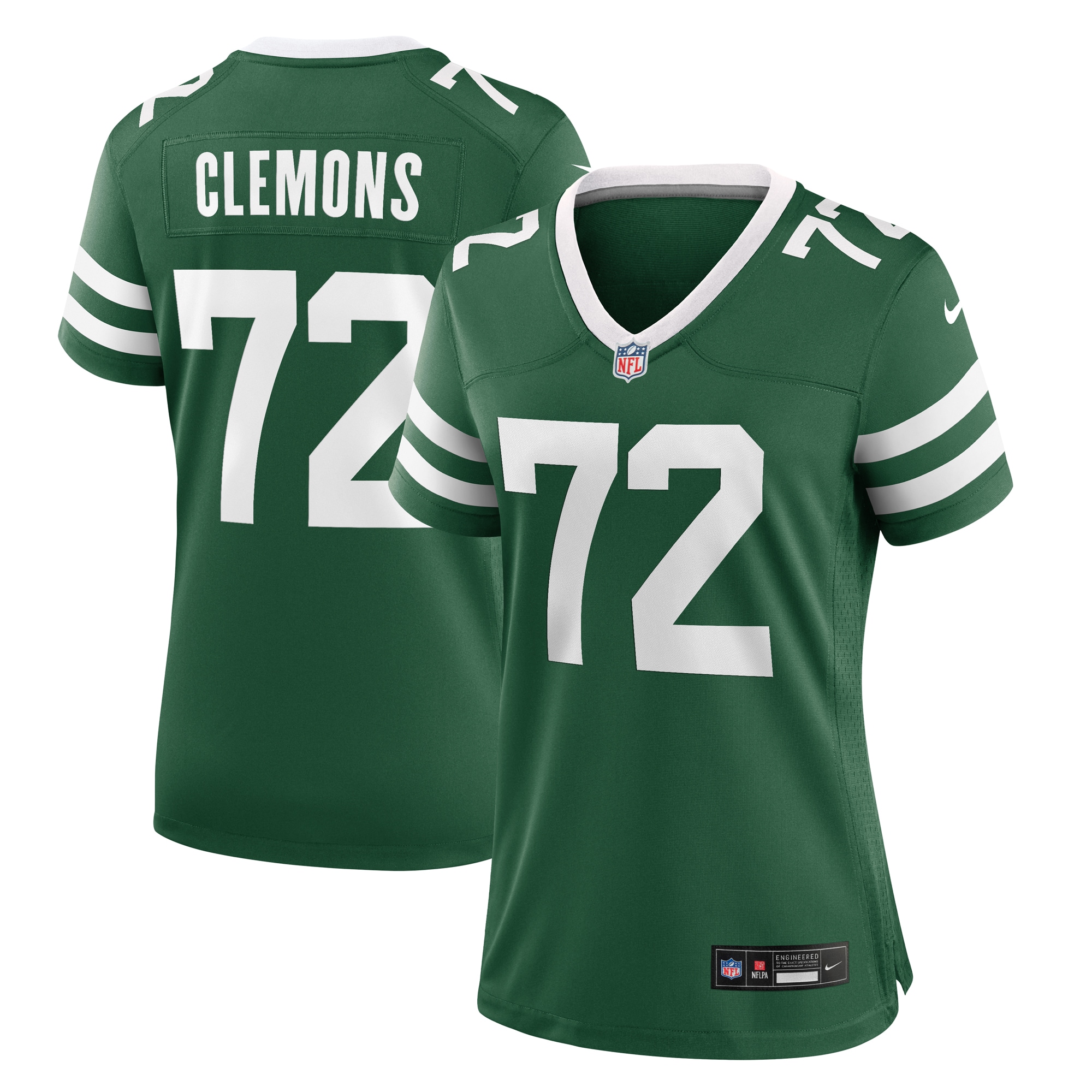 New York Jets Micheal Clemons Legacy Green Team Game NFL Jersey Women's