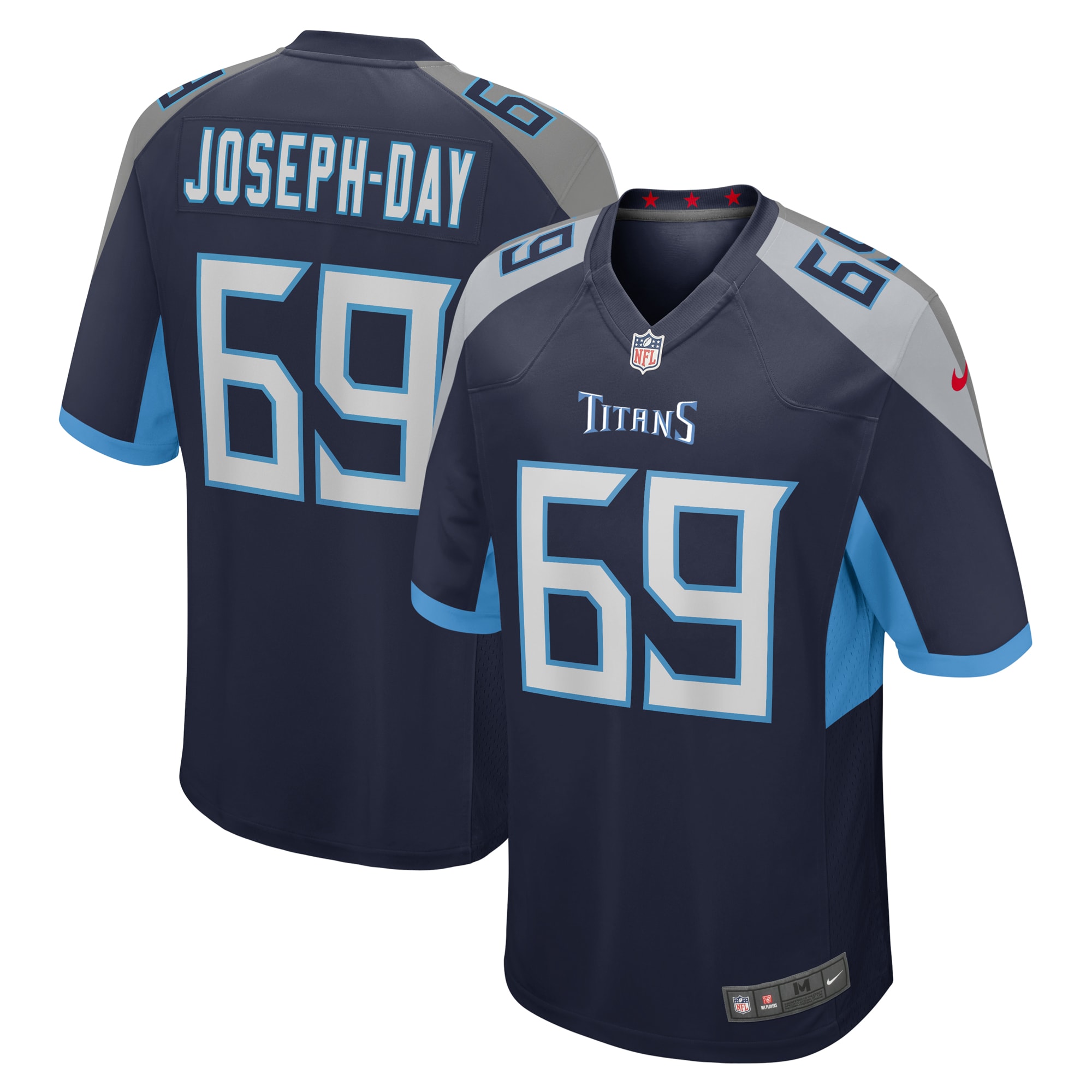 Tennessee Titans Sebastian Joseph-Day Navy Game NFL Jersey Men's