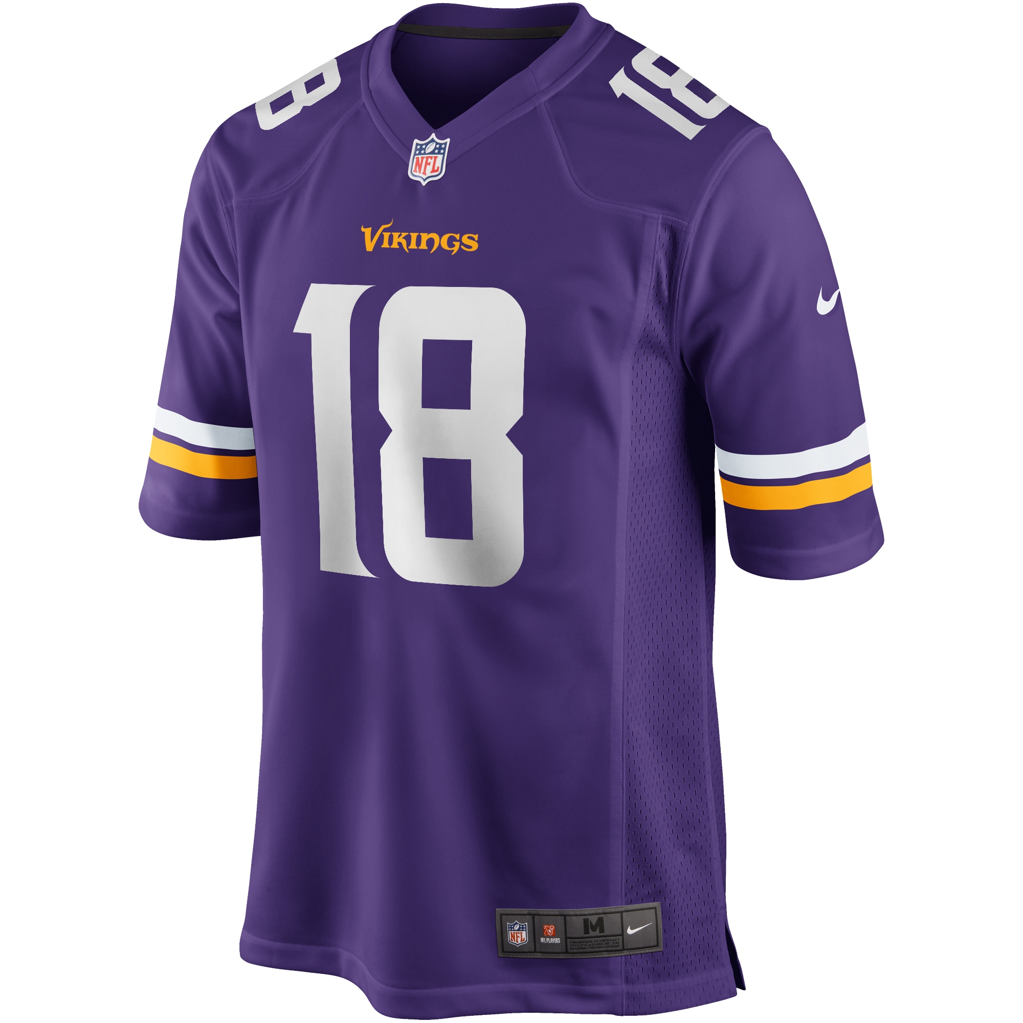 Minnesota Vikings Justin Jefferson Purple Player Game NFL Jersey Men's