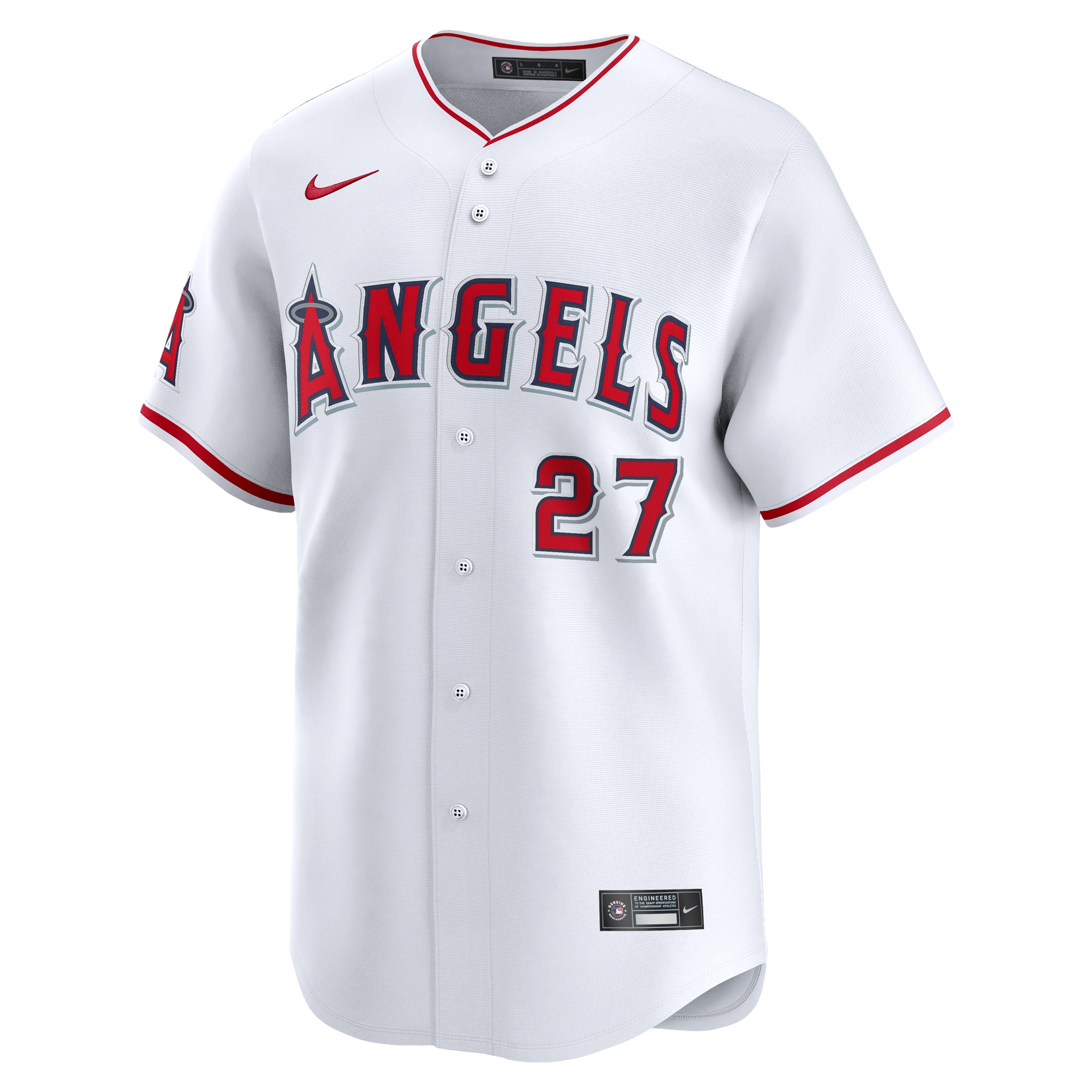 Los Angeles Angels Mike Trout White Home Limited Player MLB Jersey Youth