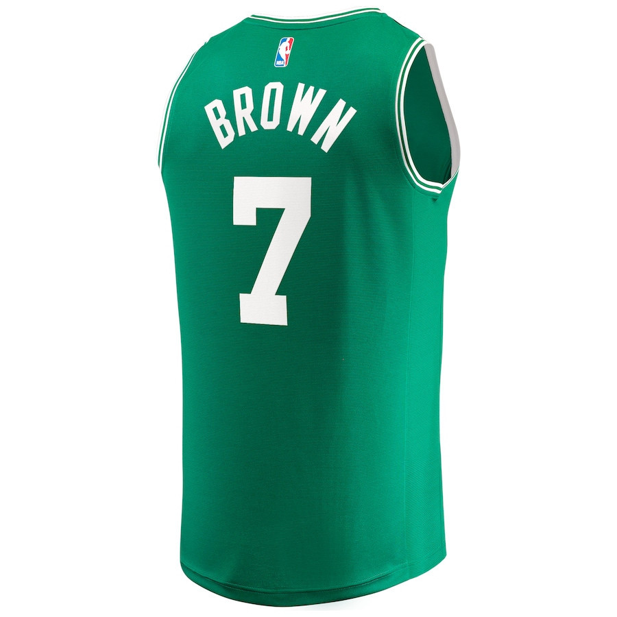 Jaylen Brown 7 Boston Celtics 2024 FINALS CHAMPIONS Kelly Green Icon Edition NBA Jersey Men's