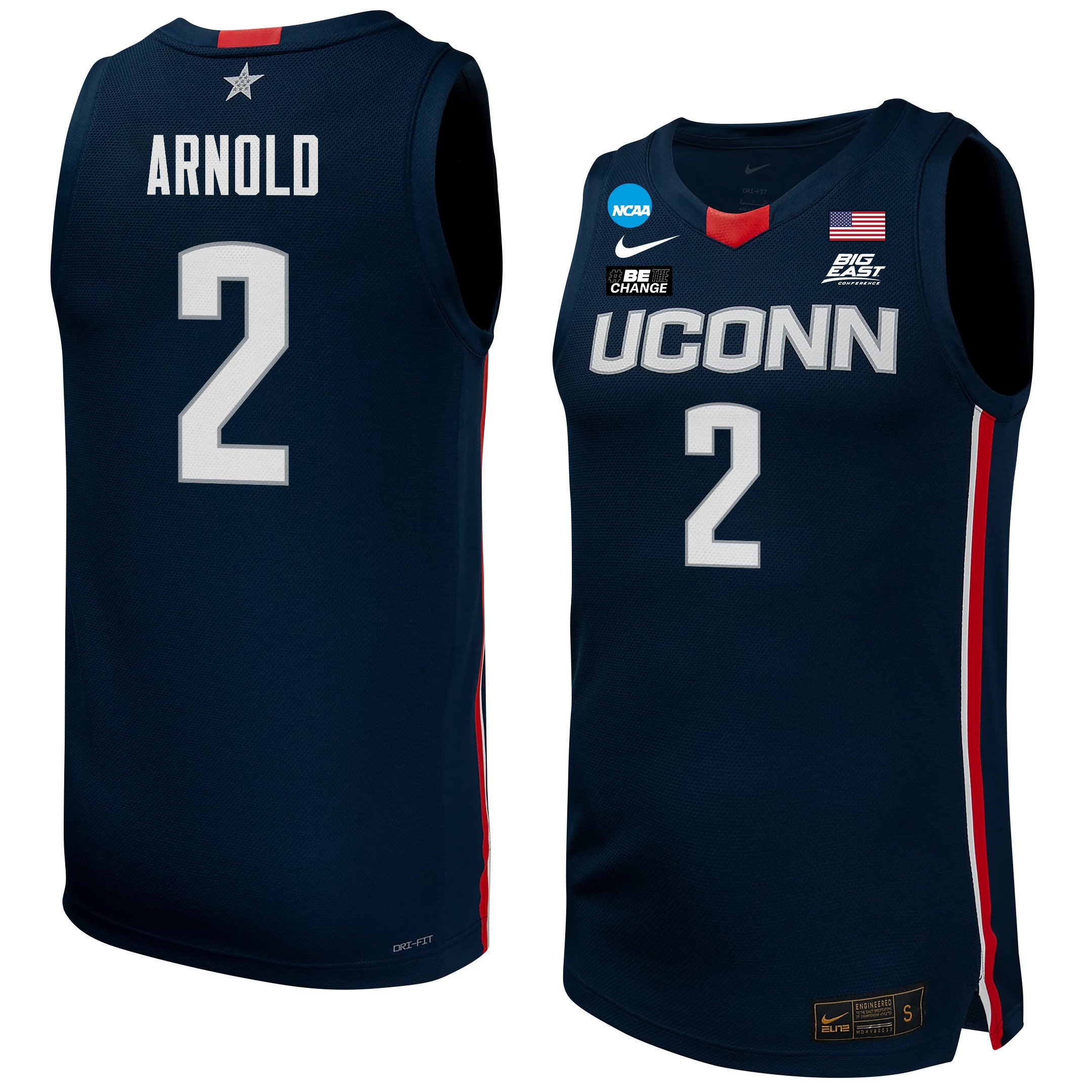 KK Arnold 2 UConn Huskies 2024 Navy Unisex NCAA Jersey Unisex