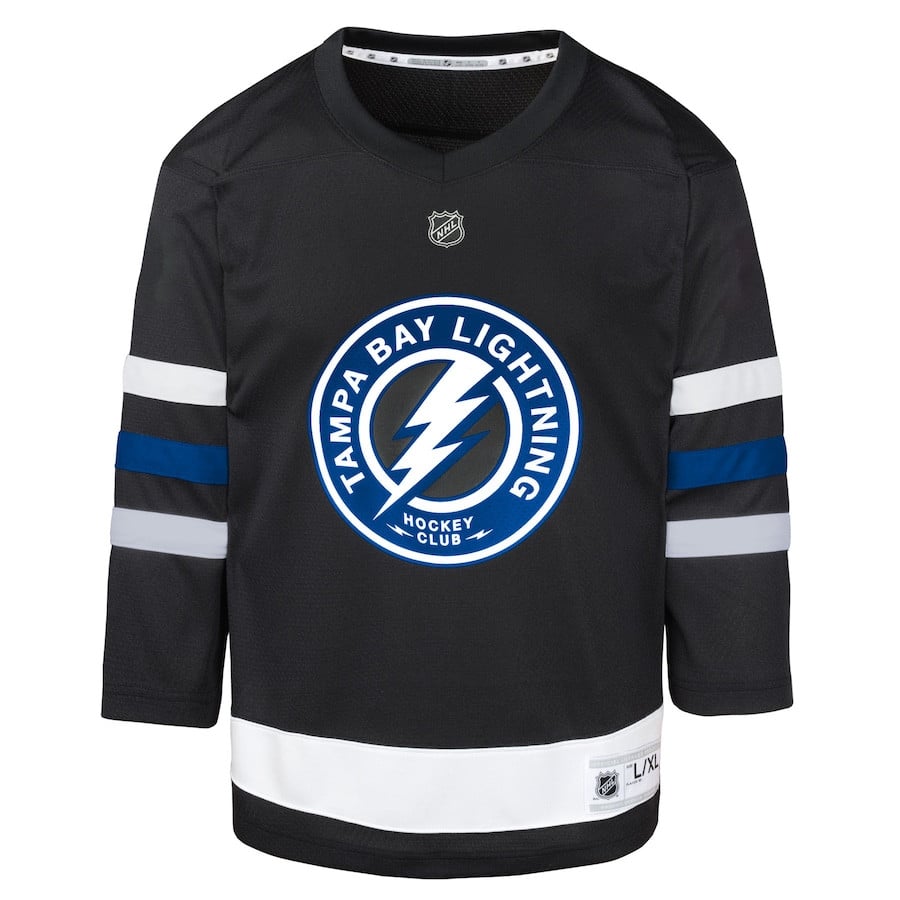 Tampa Bay Lightning Alternate Black NHL Jersey Youth
