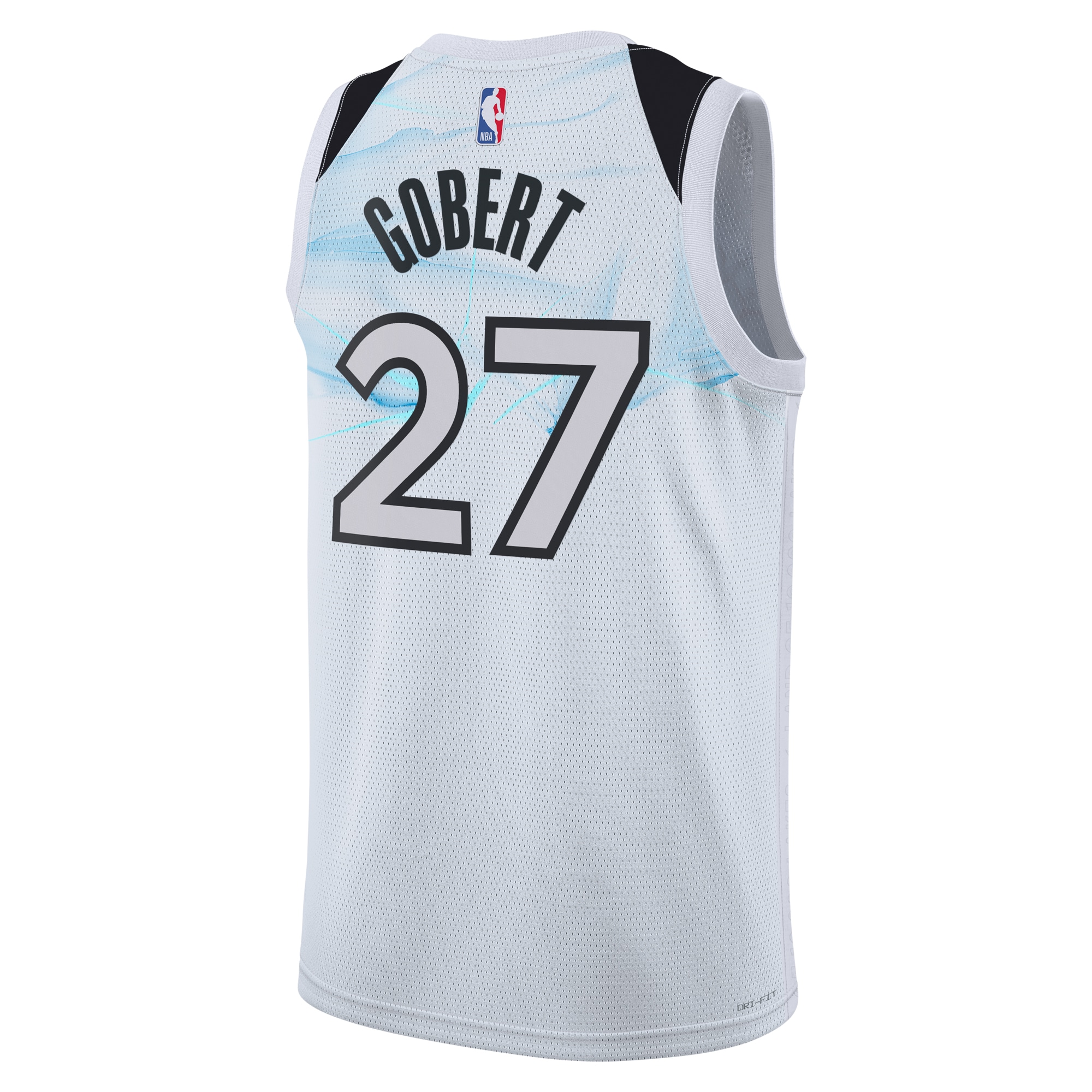 Camiseta City Edition Swingman de los Minnesota Timberwolves 2024 Blanca Rudy Gober Unisex NBA Jersey Unisex
