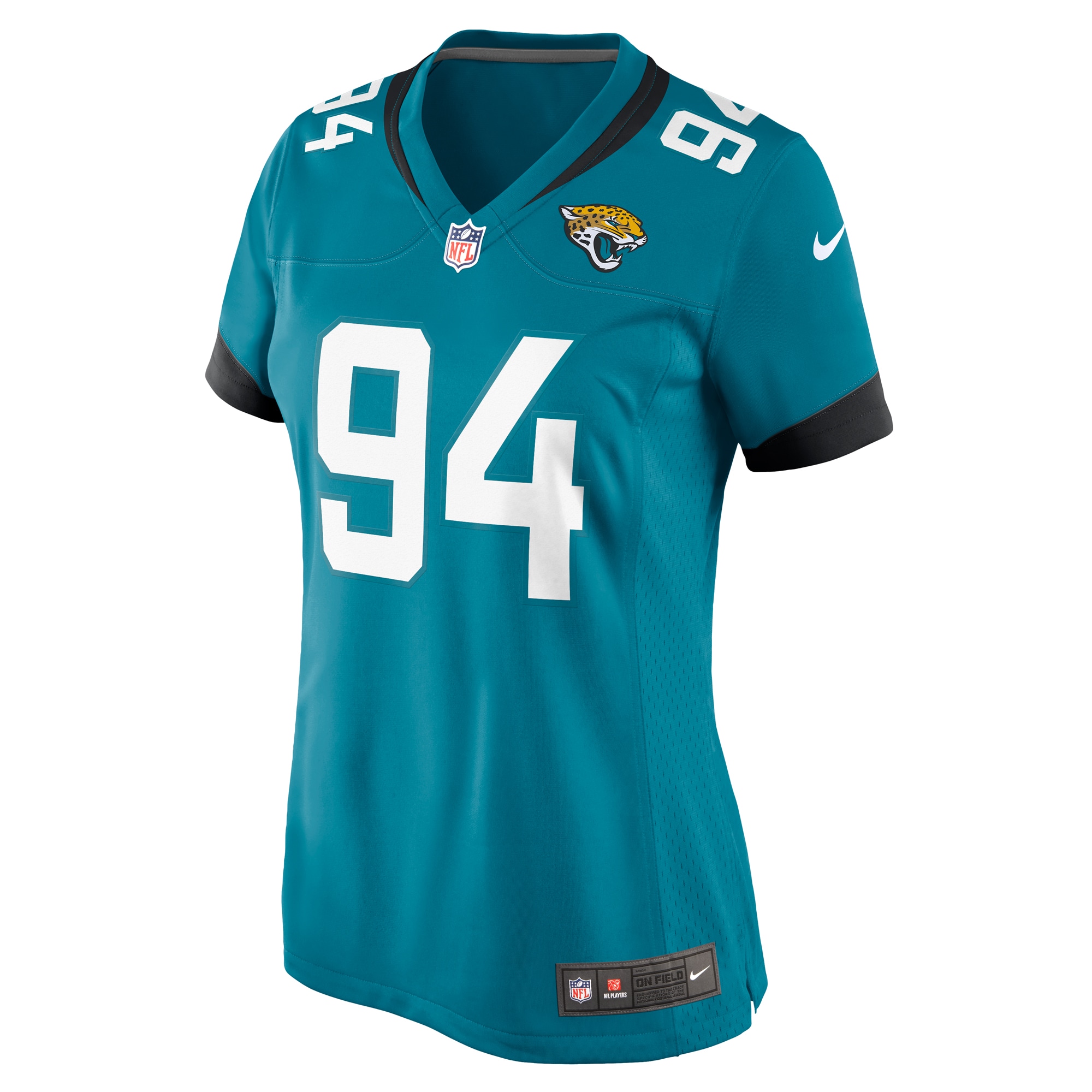 Jacksonville Jaguars Maason Smith Teal Game NFL Jersey Women's