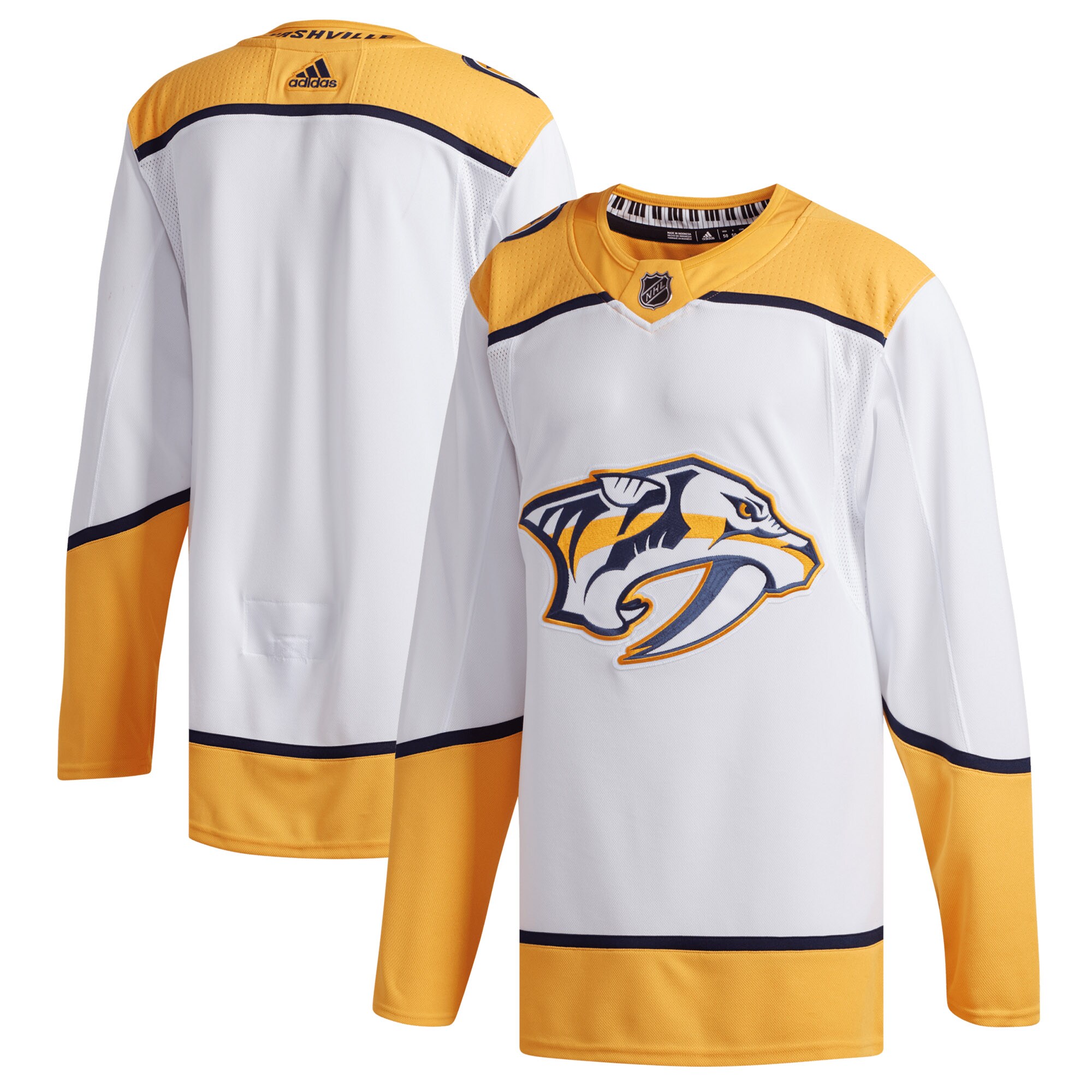 Nashville Predators White Away NHL Jersey Men's