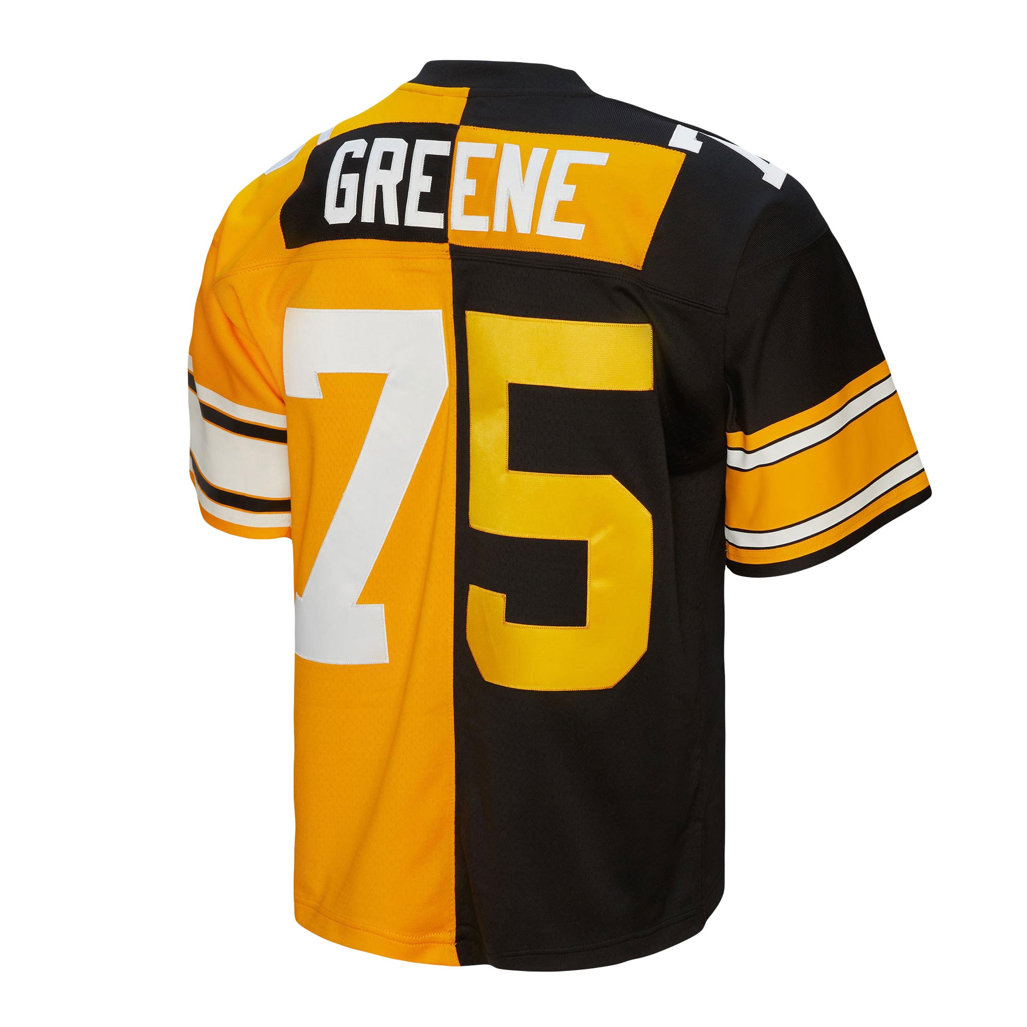 Pittsburgh Steelers Joe Greene Mitchell Ness Black/Gold 1976 Split Legacy NFL Jersey Men's