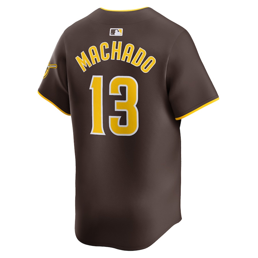 Manny Machado 13 San Diego Padres Away Limited Player Brown MLB Jersey Men's