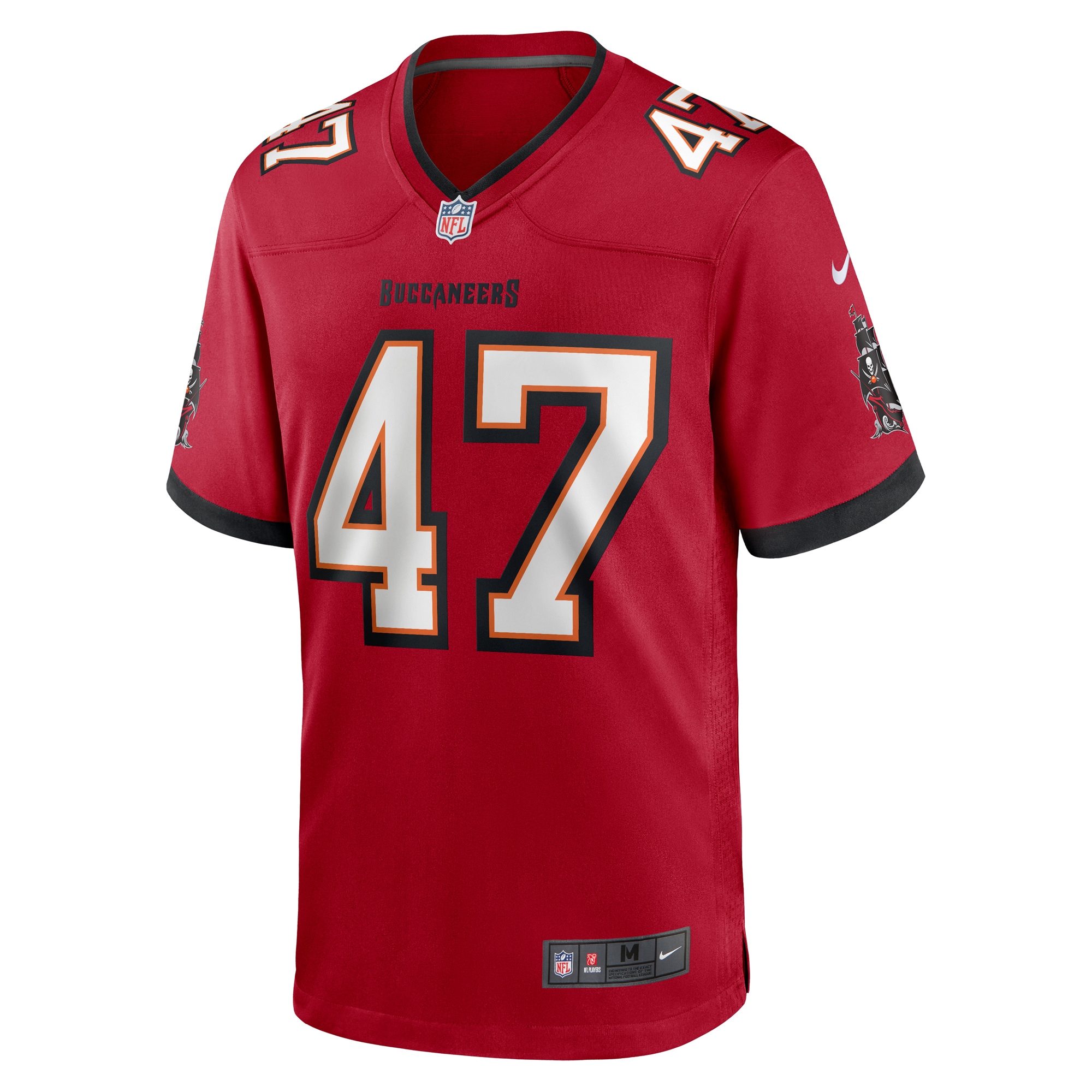 Tampa Bay Buccaneers John Lynch Red Retired Player Game NFL Jersey Men's
