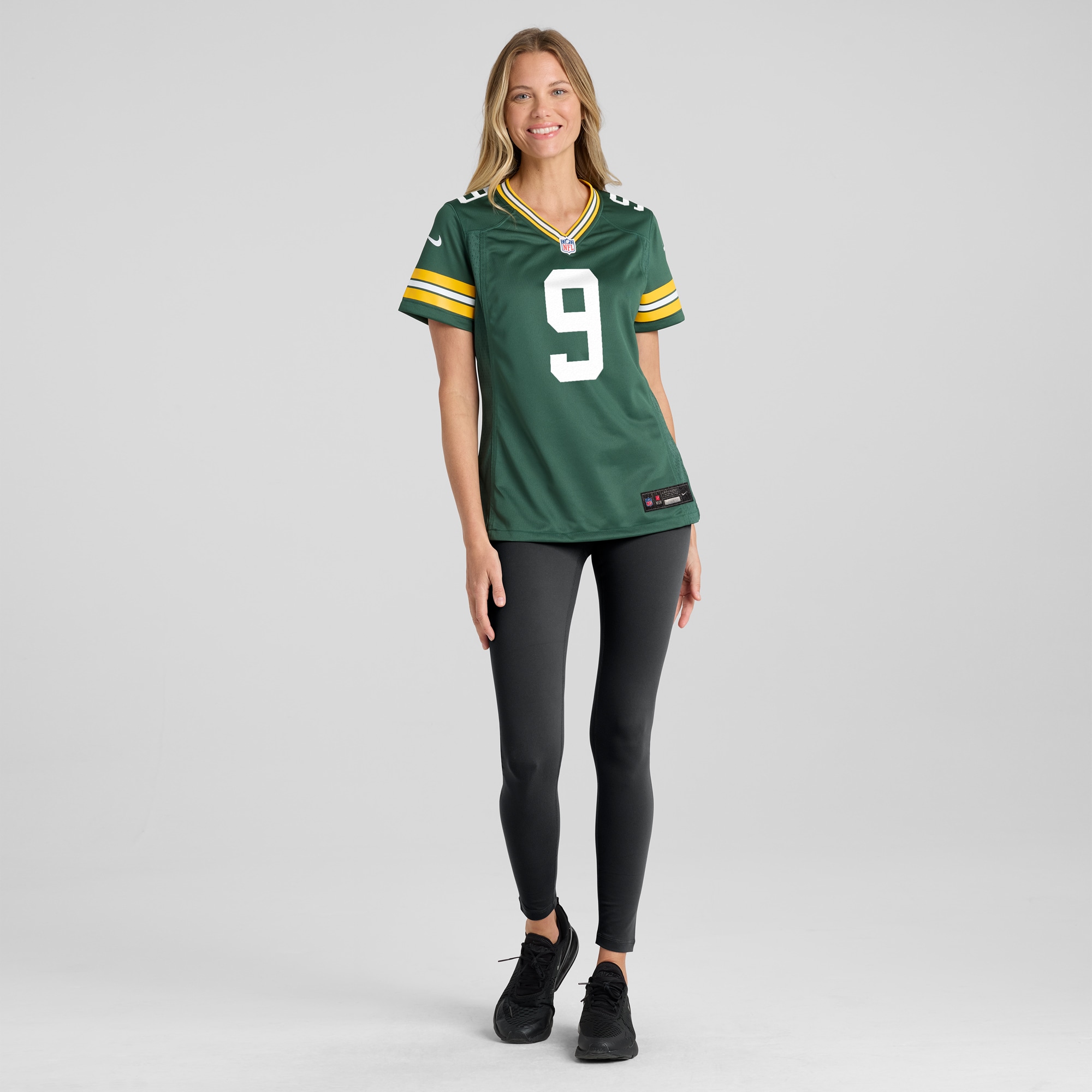 Green Bay Packers Christian Watson Green Player Game NFL Jersey Women's