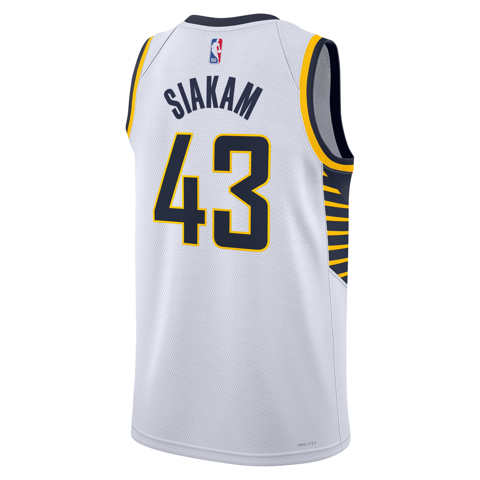 Indiana Pacers Association Edition Swingman White Pascal Siaka NBA Jersey Youth
