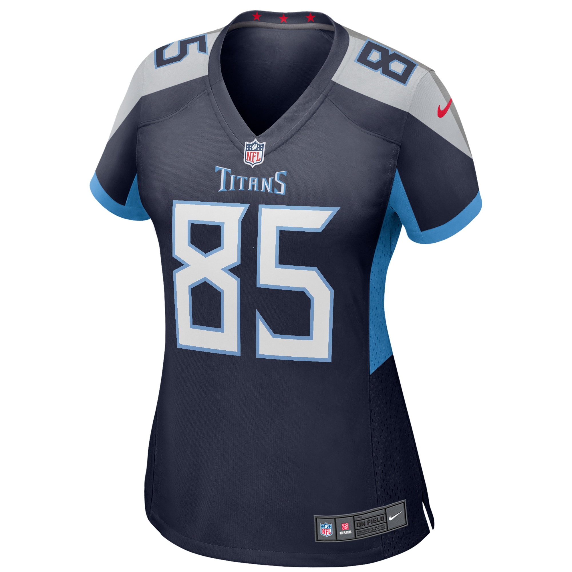 Tennessee Titans Derrick Mason Navy Game Retired Player NFL Jersey Women's