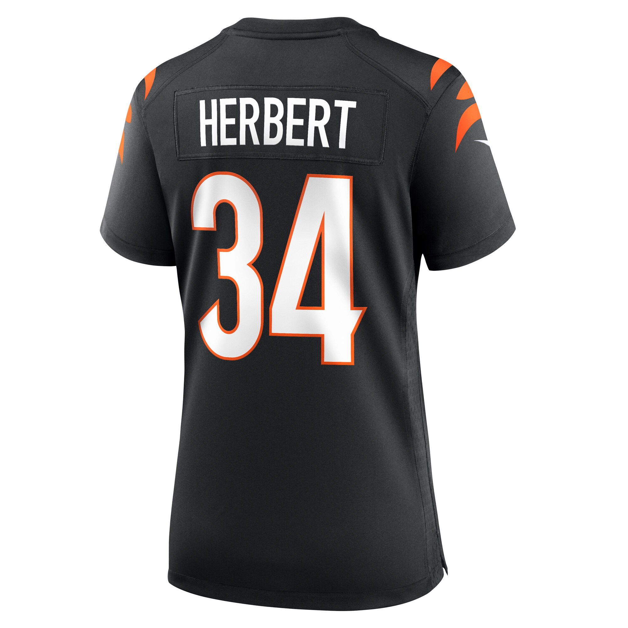 Cincinnati Bengals Khalil Herbert Black Game NFL Jersey Women's