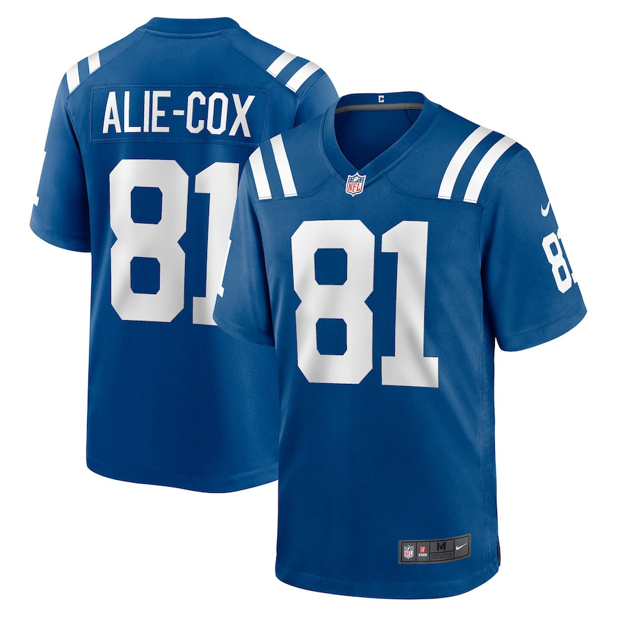 Mo Alie-Cox 81 Indianapolis Colts Game Royal NFL Jersey Men's