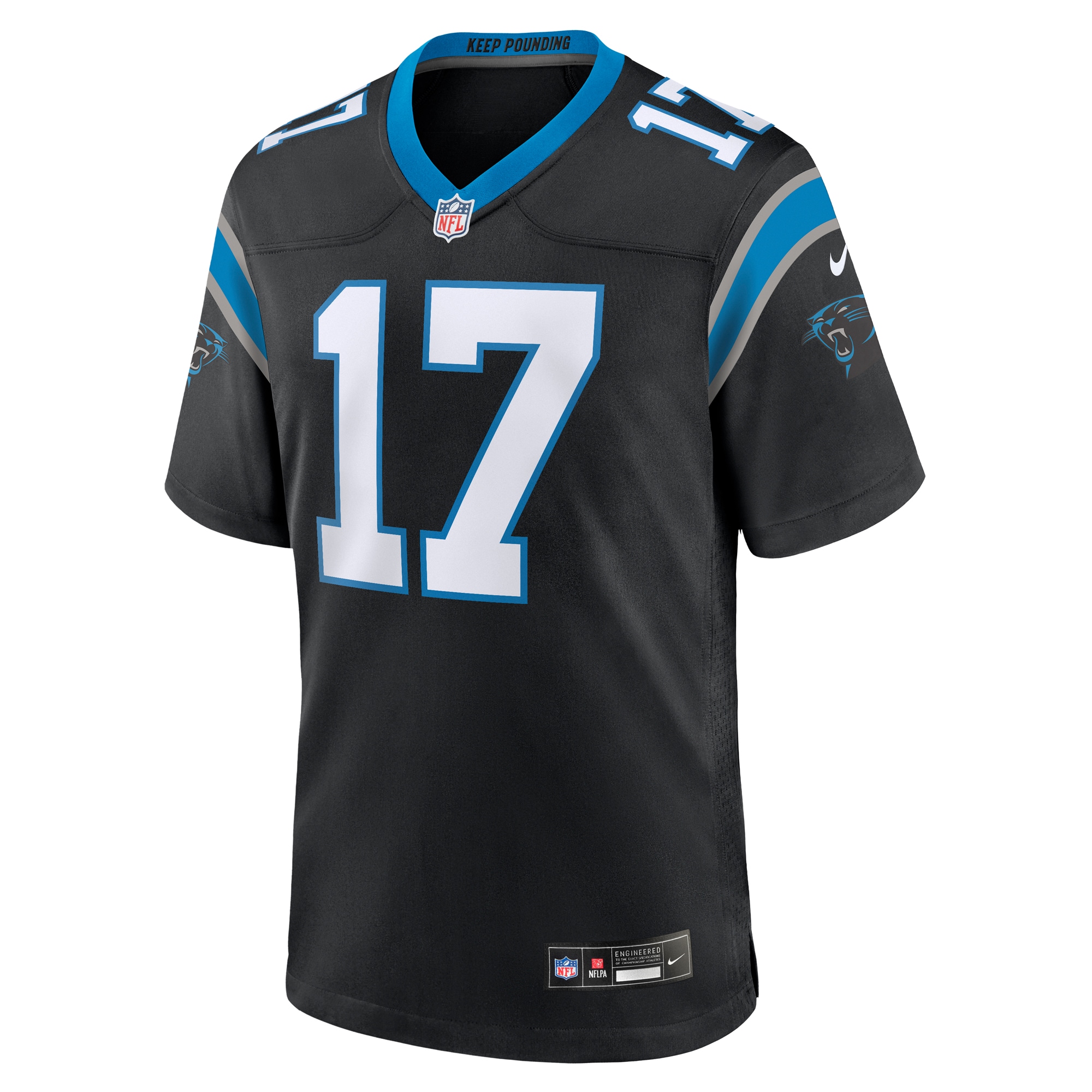 Carolina Panthers DJ Chark Jr. Black Game NFL Jersey Men's