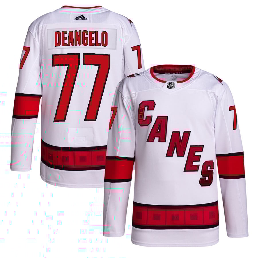 Tony DeAngelo 77 Carolina Hurricanes Away Primegreen White NHL Jersey Men's