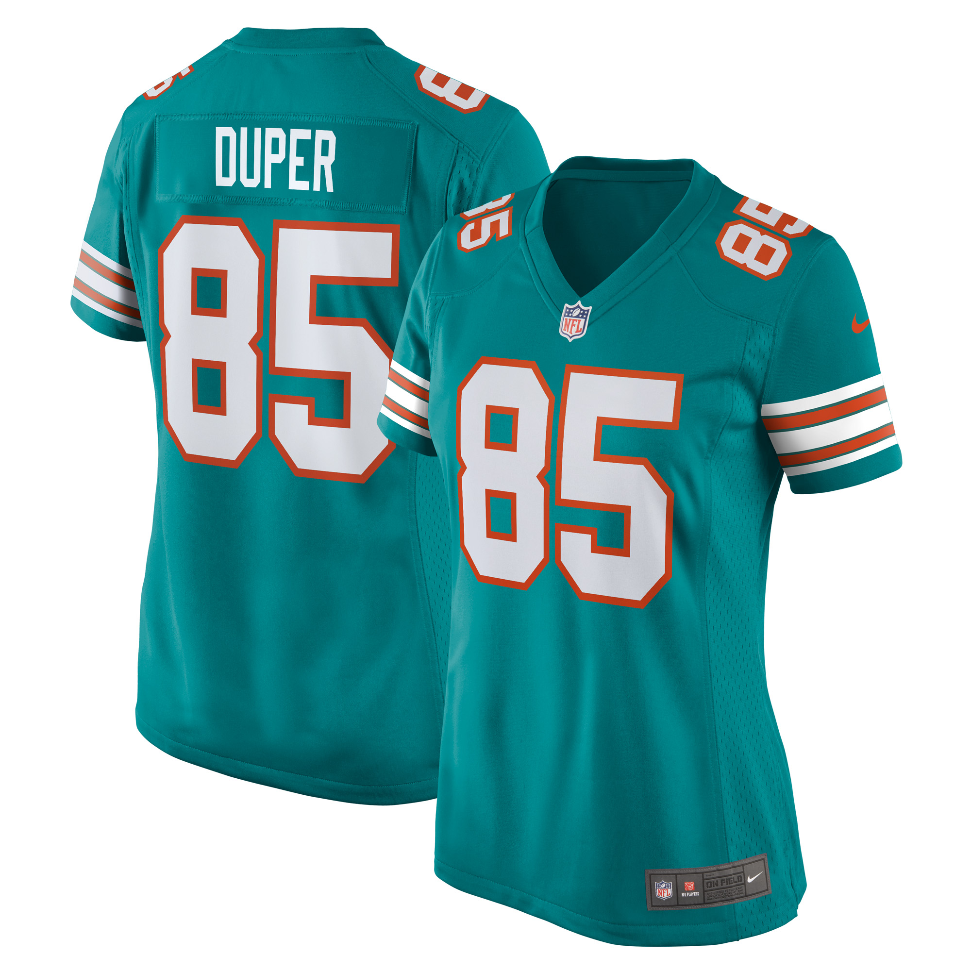 Miami Dolphins Mark Duper Aqua Retired Player NFL Jersey Women's