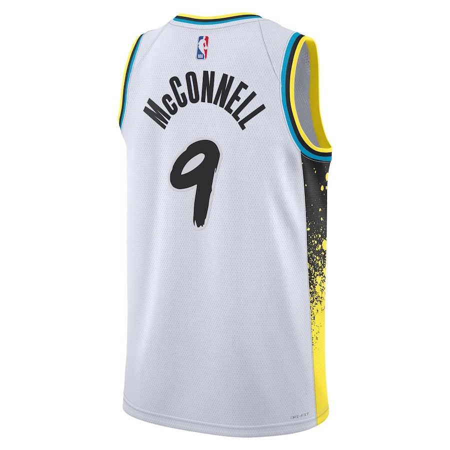 T.J. McConnell 9 Indiana Pacers Unisex 2024/25 Swingman Player City Editio White NBA Jersey Unisex