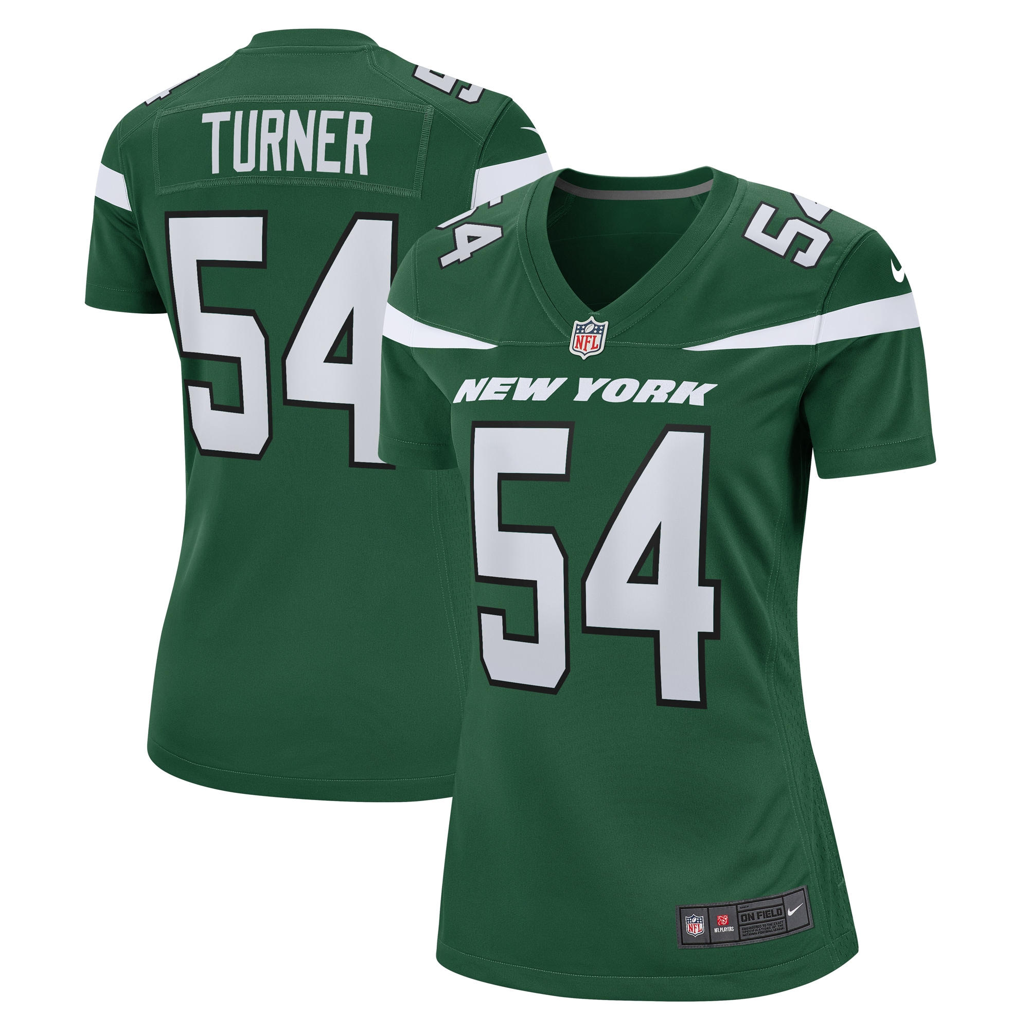 New York Jets Billy Turner Gotham Green Game NFL Jersey Women's