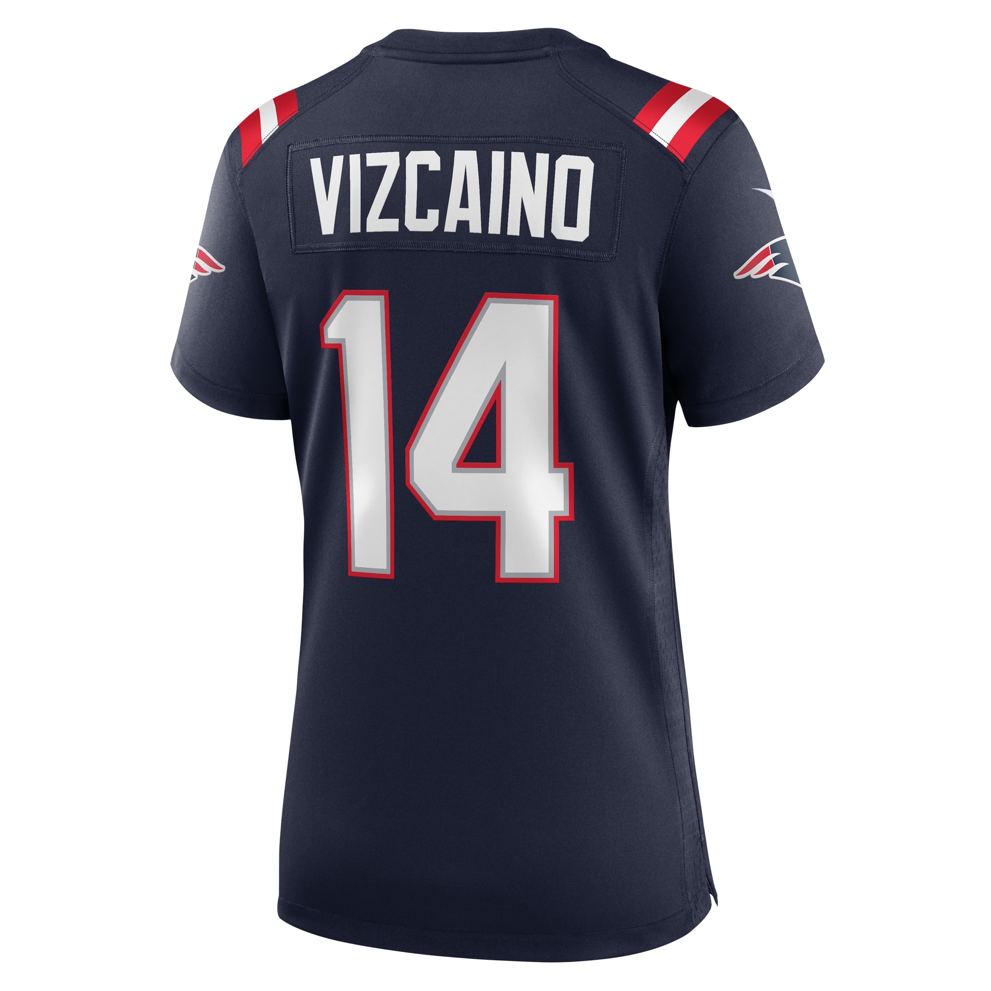 New England Patriots Tristan Vizcaino Navy Home Game Player NFL Jersey Women's