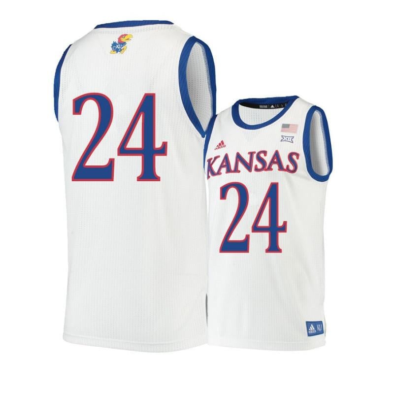 24 Lagerald Vick Beige Kansas Jayhawks NCAA Jersey Men's