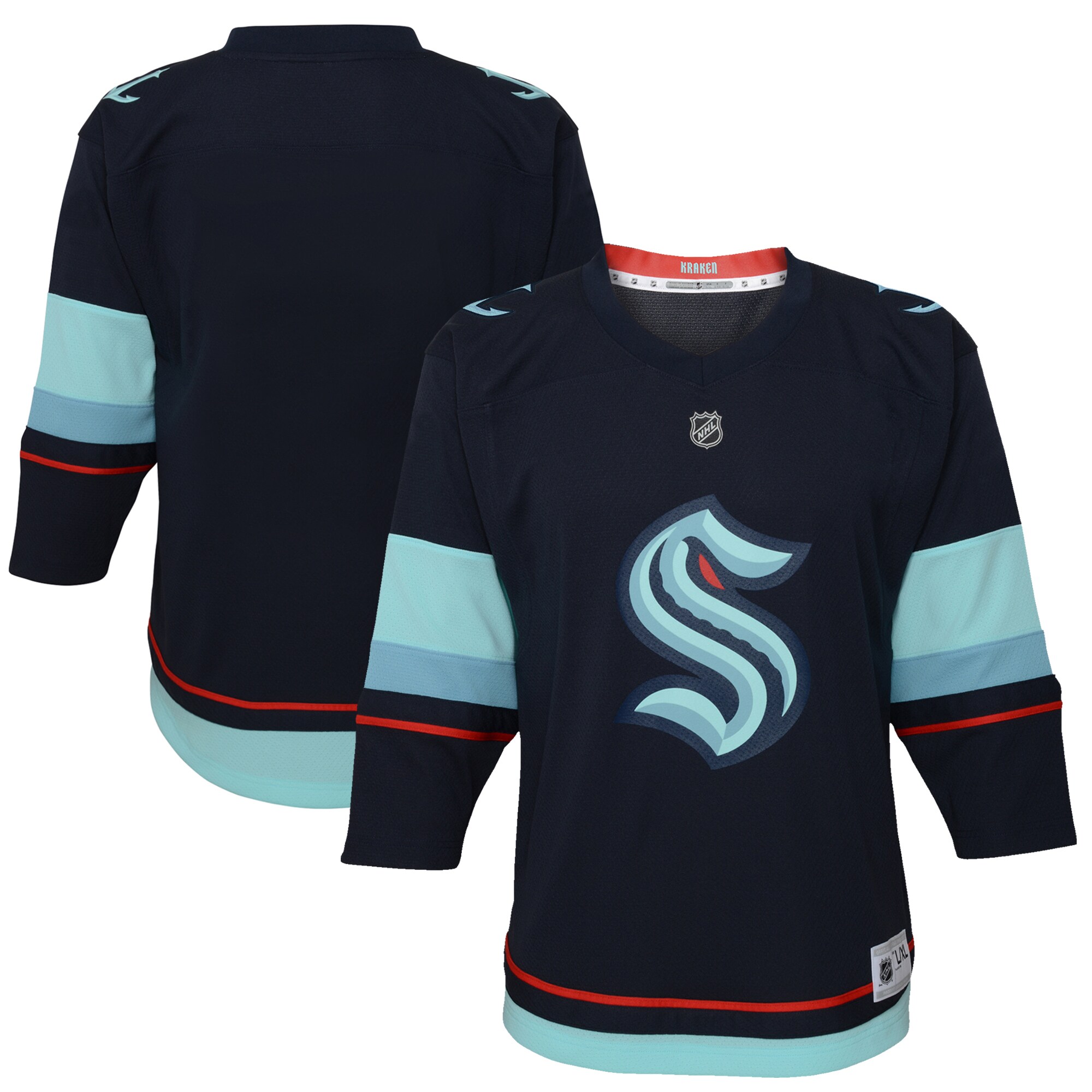 Seattle Kraken Navy Home NHL Jersey Youth