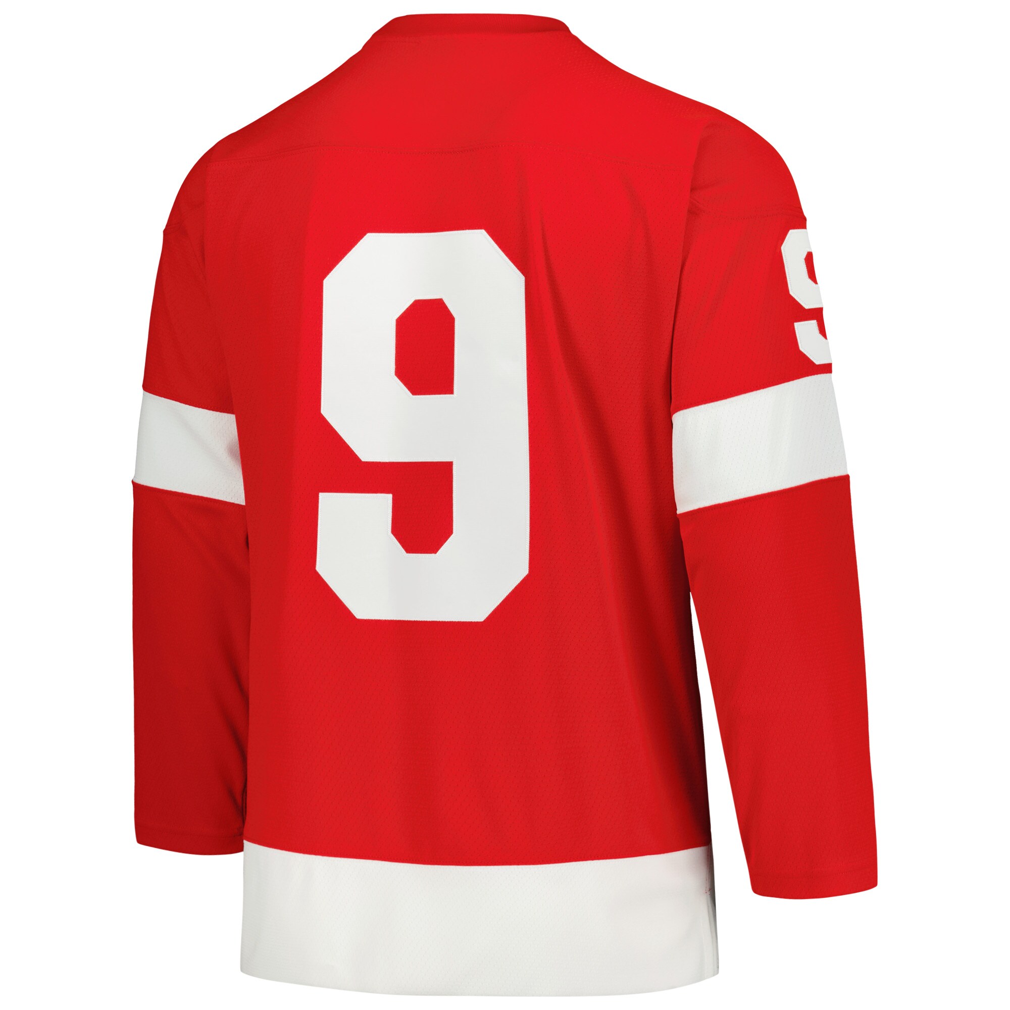 Detroit Red Wings Gordie Howe Mitchell Ness Red Captain Patch 1960/61 Blue Line Player NHL Jersey Men's