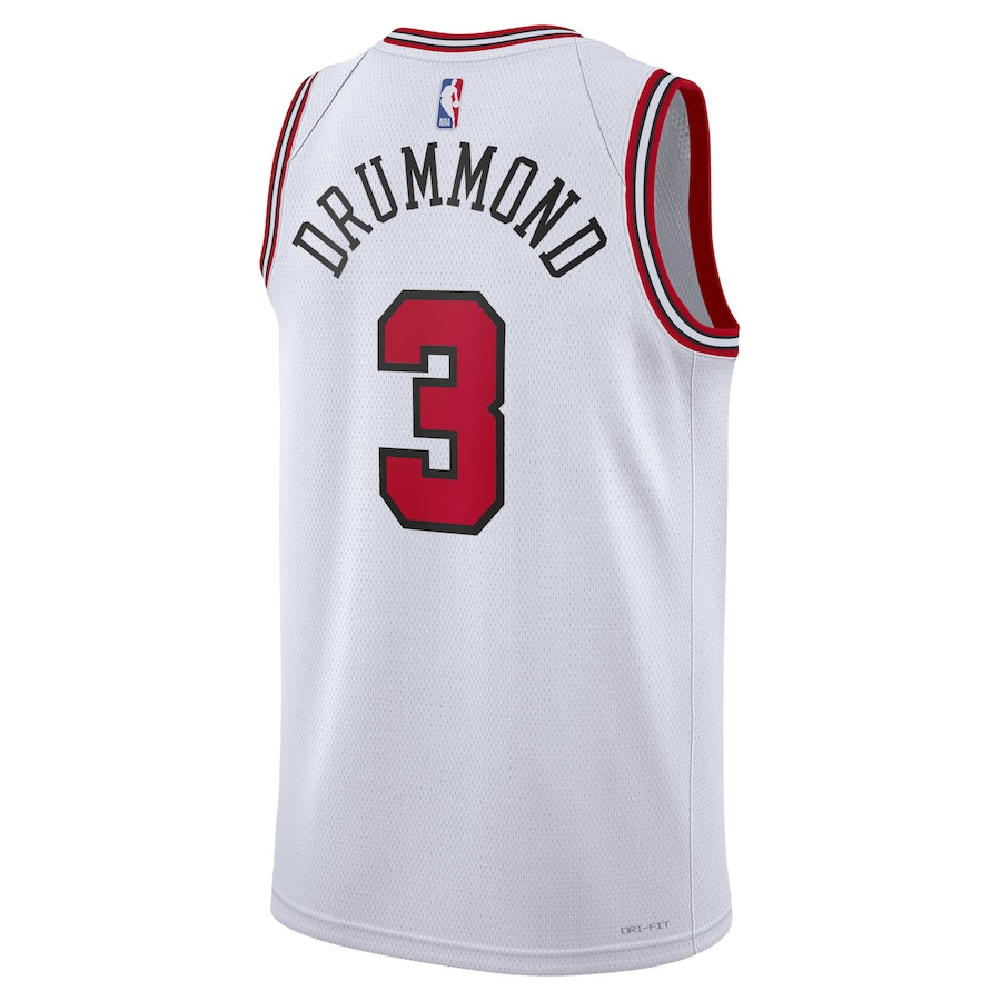 Andre Drummond 3 Chicago Bulls Unisex Swingman Association Editio White NBA Jersey Unisex